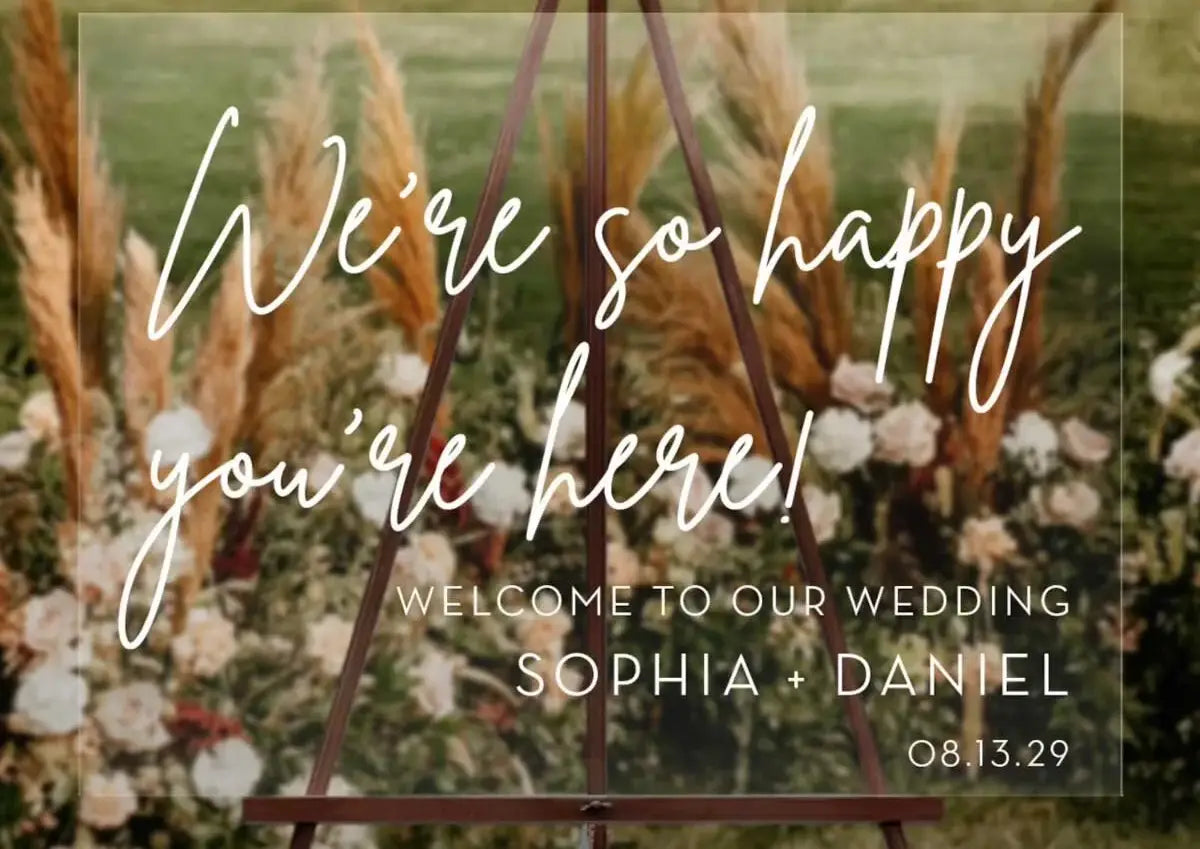 Stunning Acrylic Wedding Signage Ideas for Modern Couples