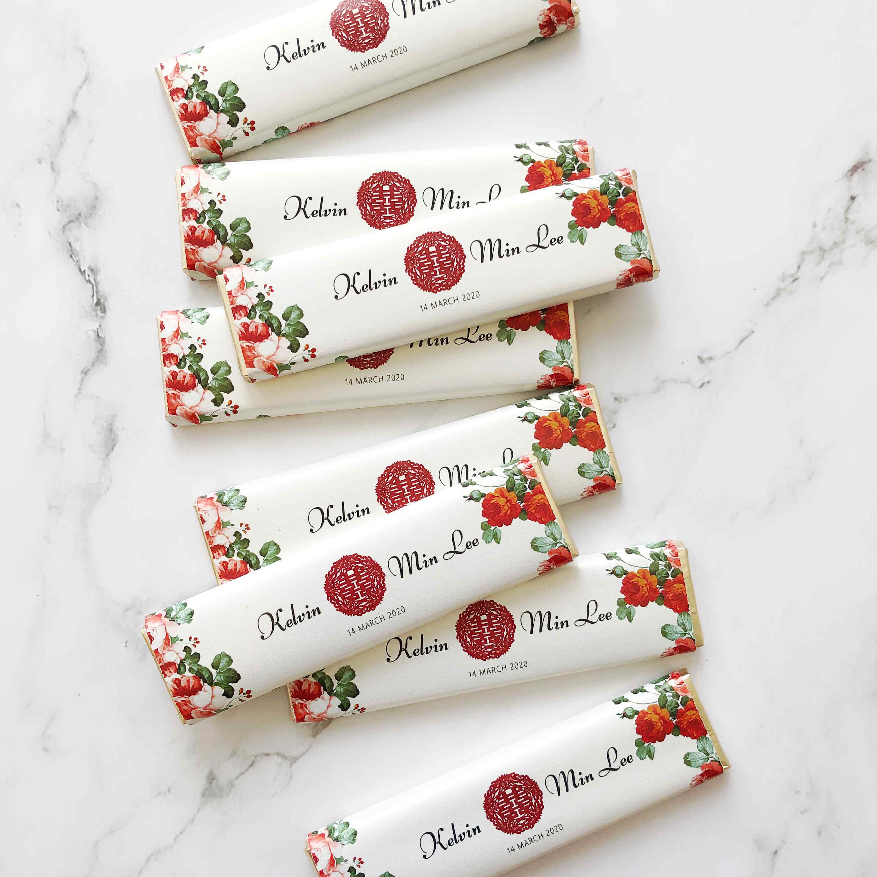 Chocolate Bar Wedding Favour