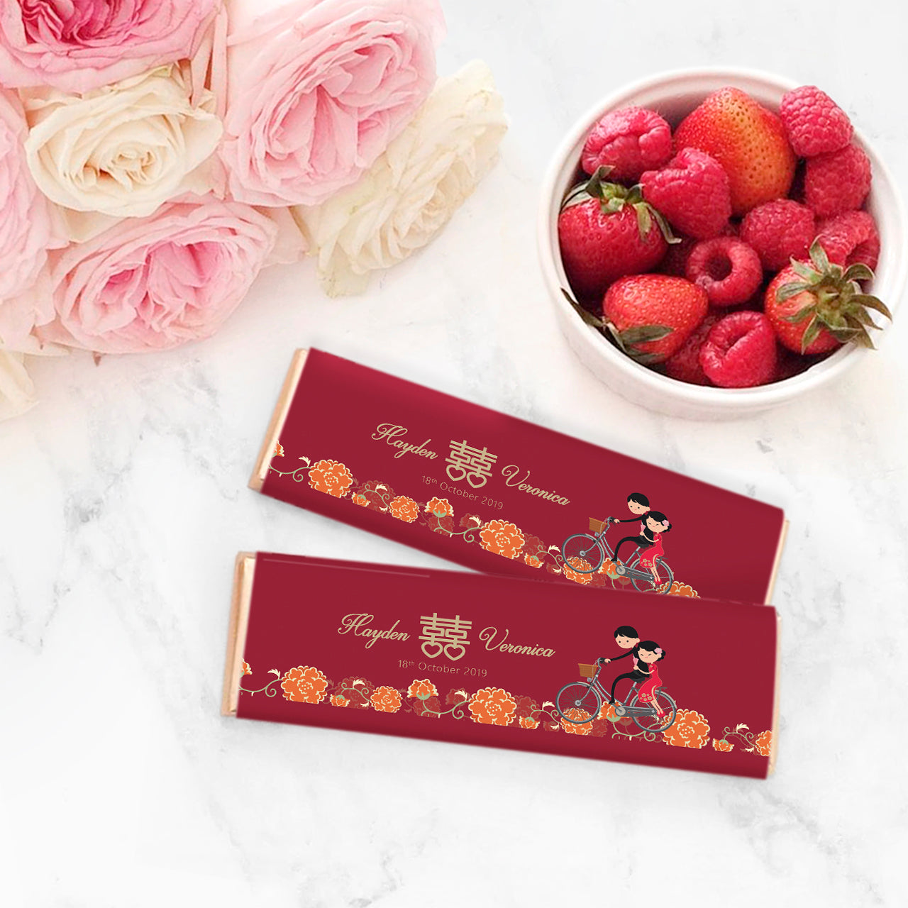 Chocolate Bar Wedding Favour