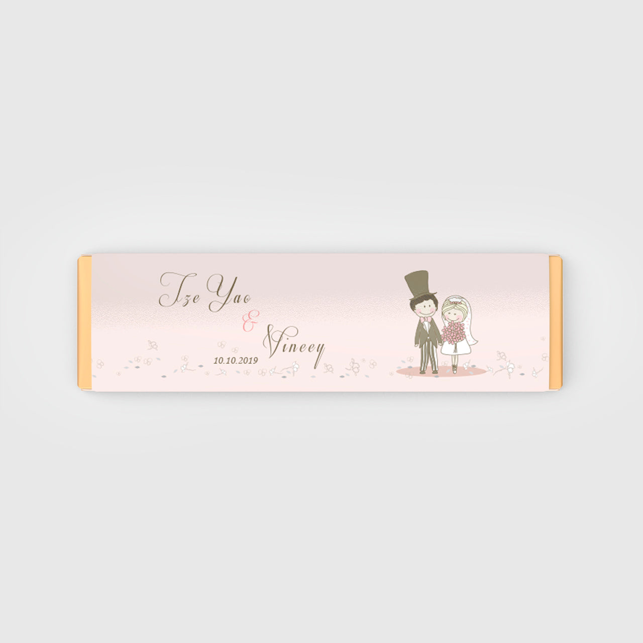 Chocolate Bar Wedding Favour