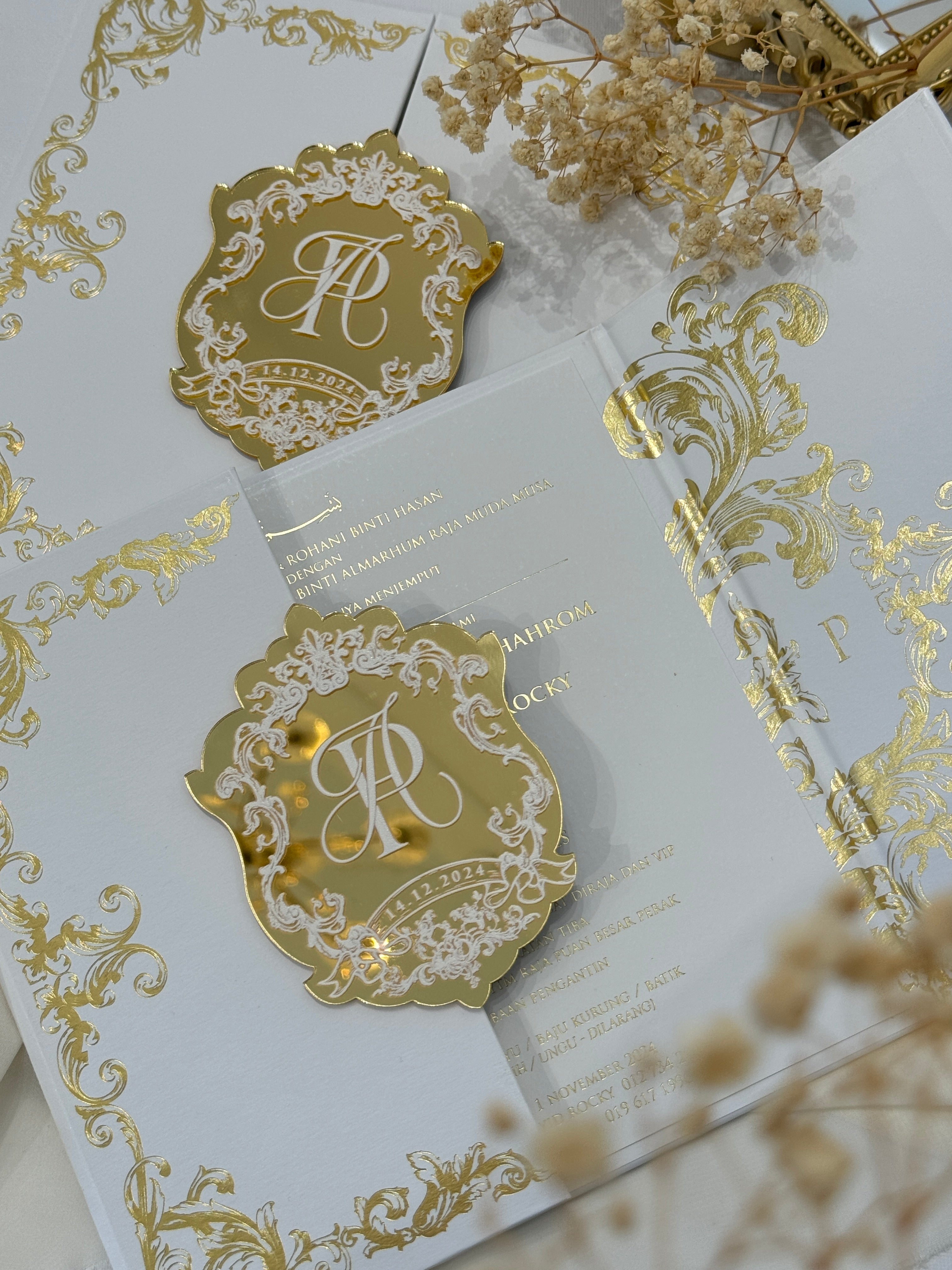 Keepsake Hardcover Wedding Invitation | No. 016 Anwar & Puteri