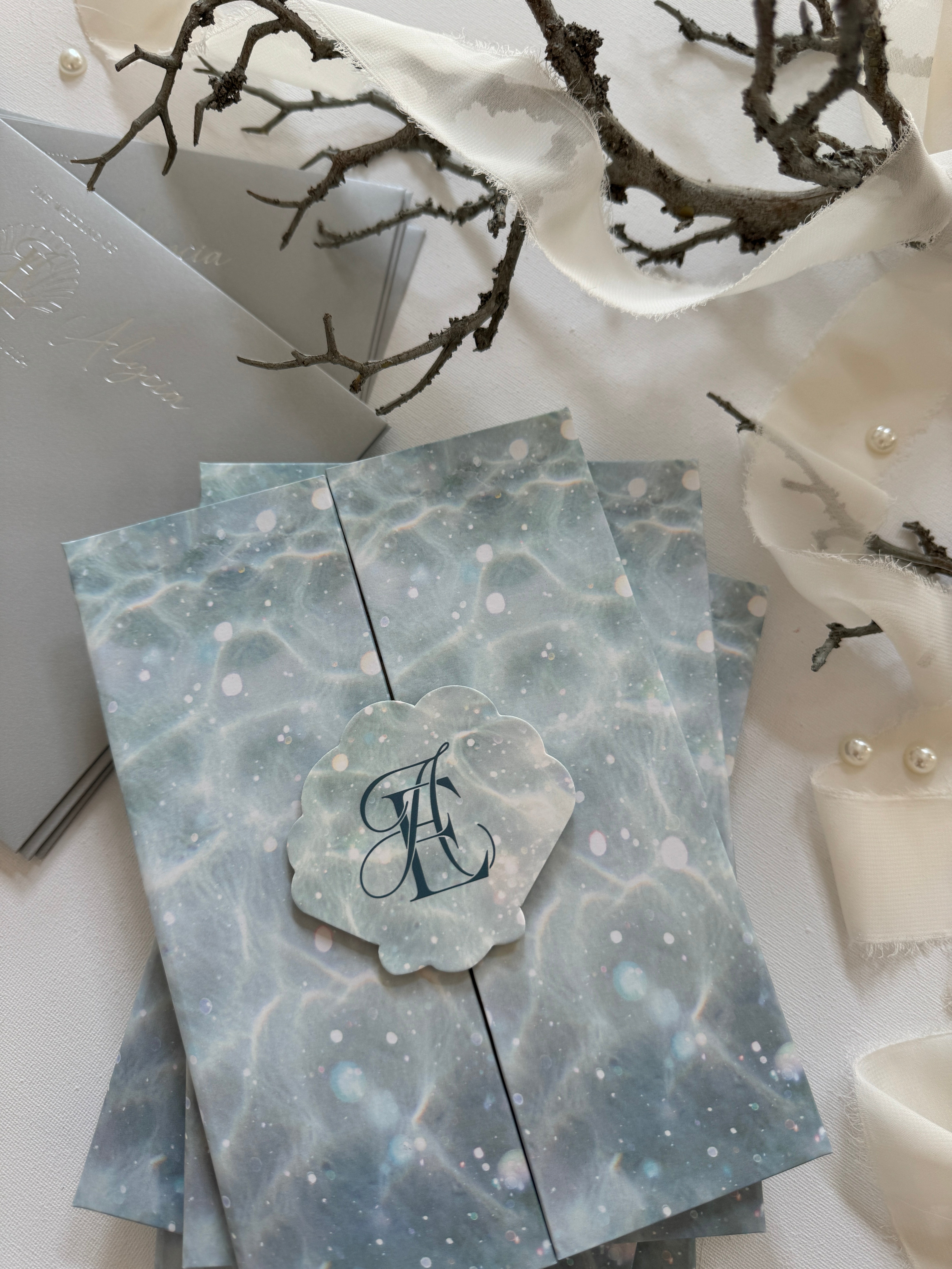 Keepsake Hardcover Wedding Invitation | No. 014 Eddie & Alycia