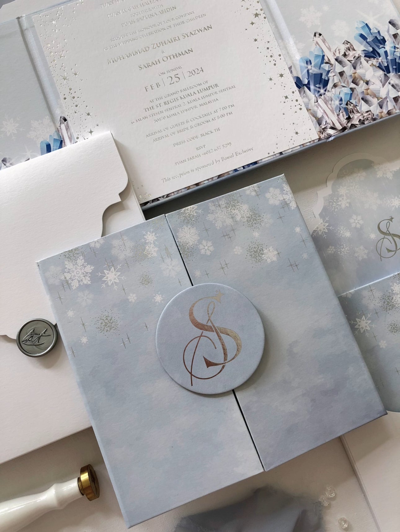 Keepsake Hardcover Wedding Invitation | No. 003 Syazwan & Sarah