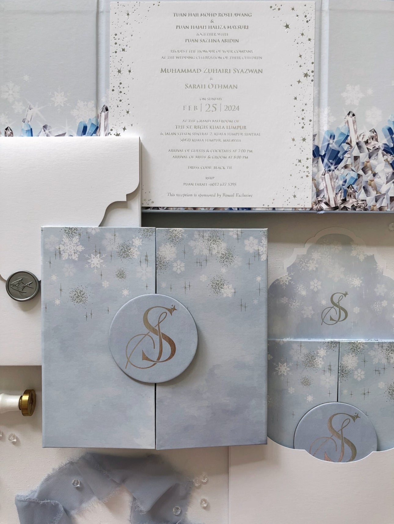 Keepsake Hardcover Wedding Invitation | No. 003 Syazwan & Sarah