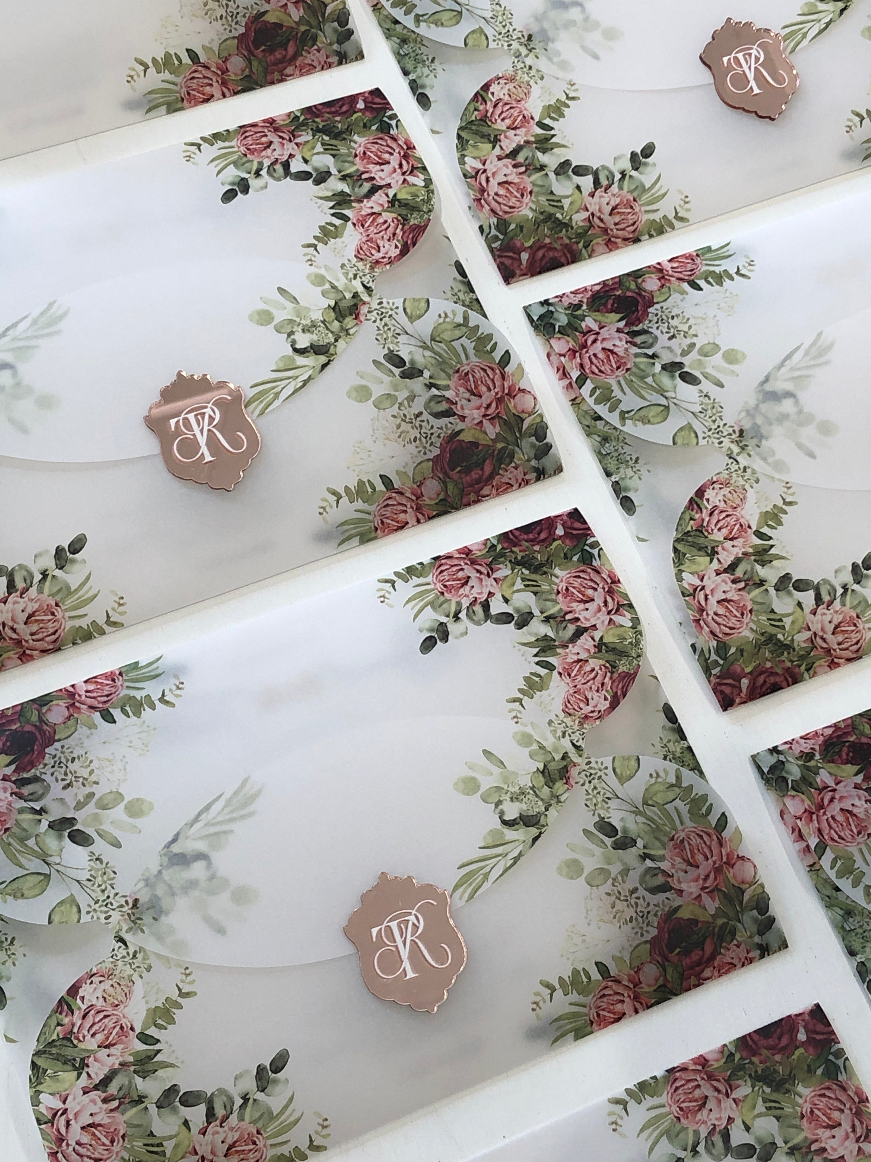 Keepsake Mirror Acrylic Wedding Invitation | No.001 Raymond & Tabitha