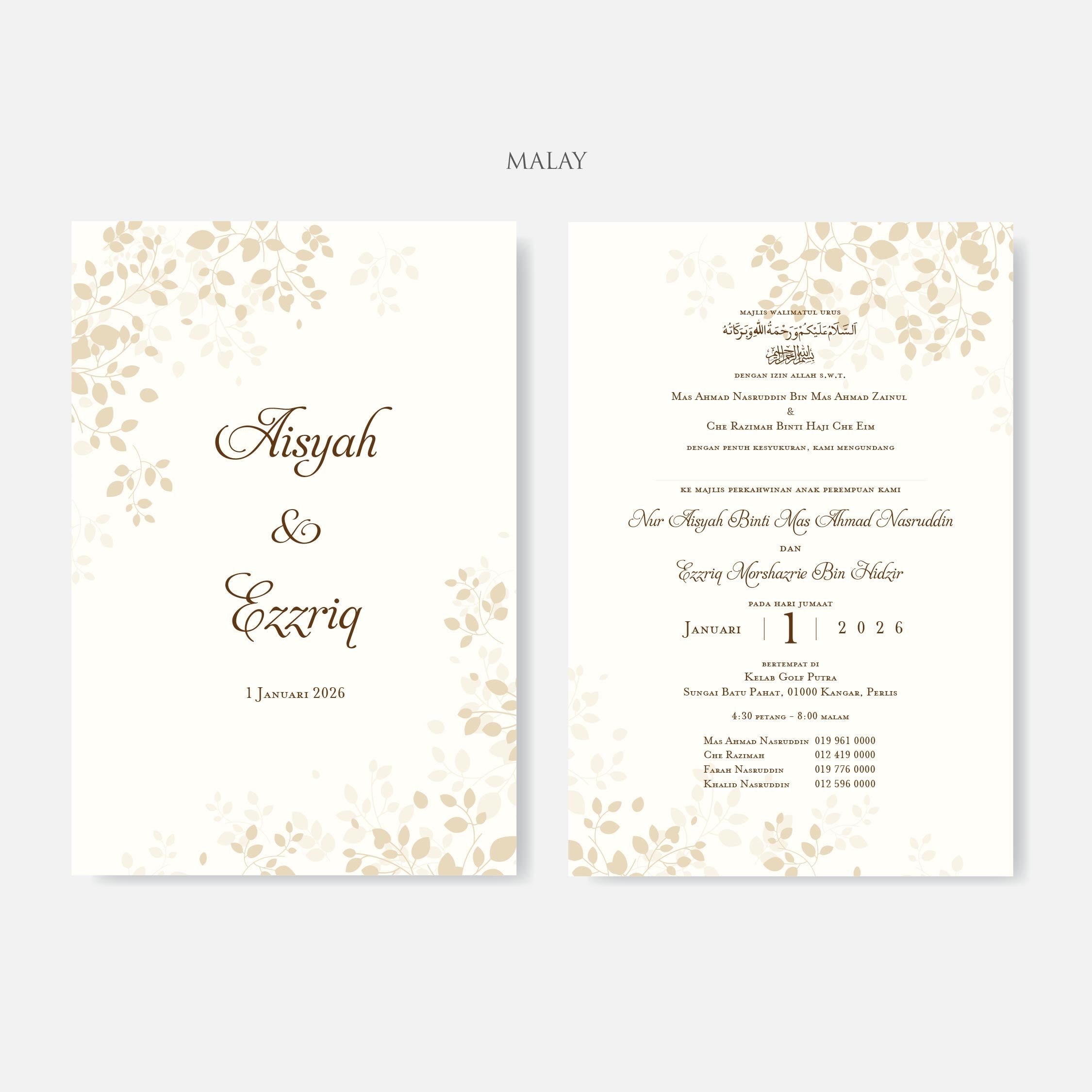 Botanical Wedding Invitation
