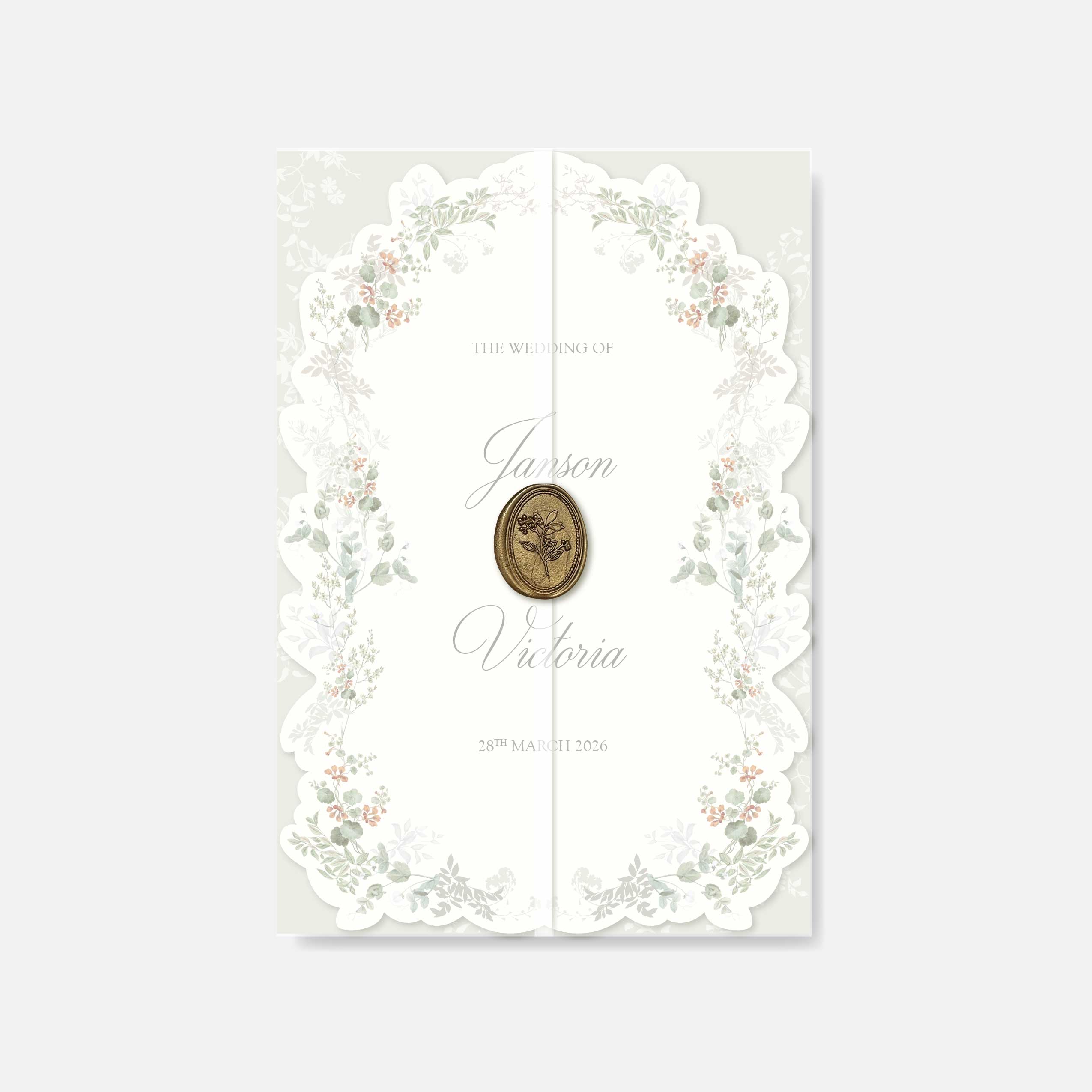 Fancy Shaped Wedding Invitation