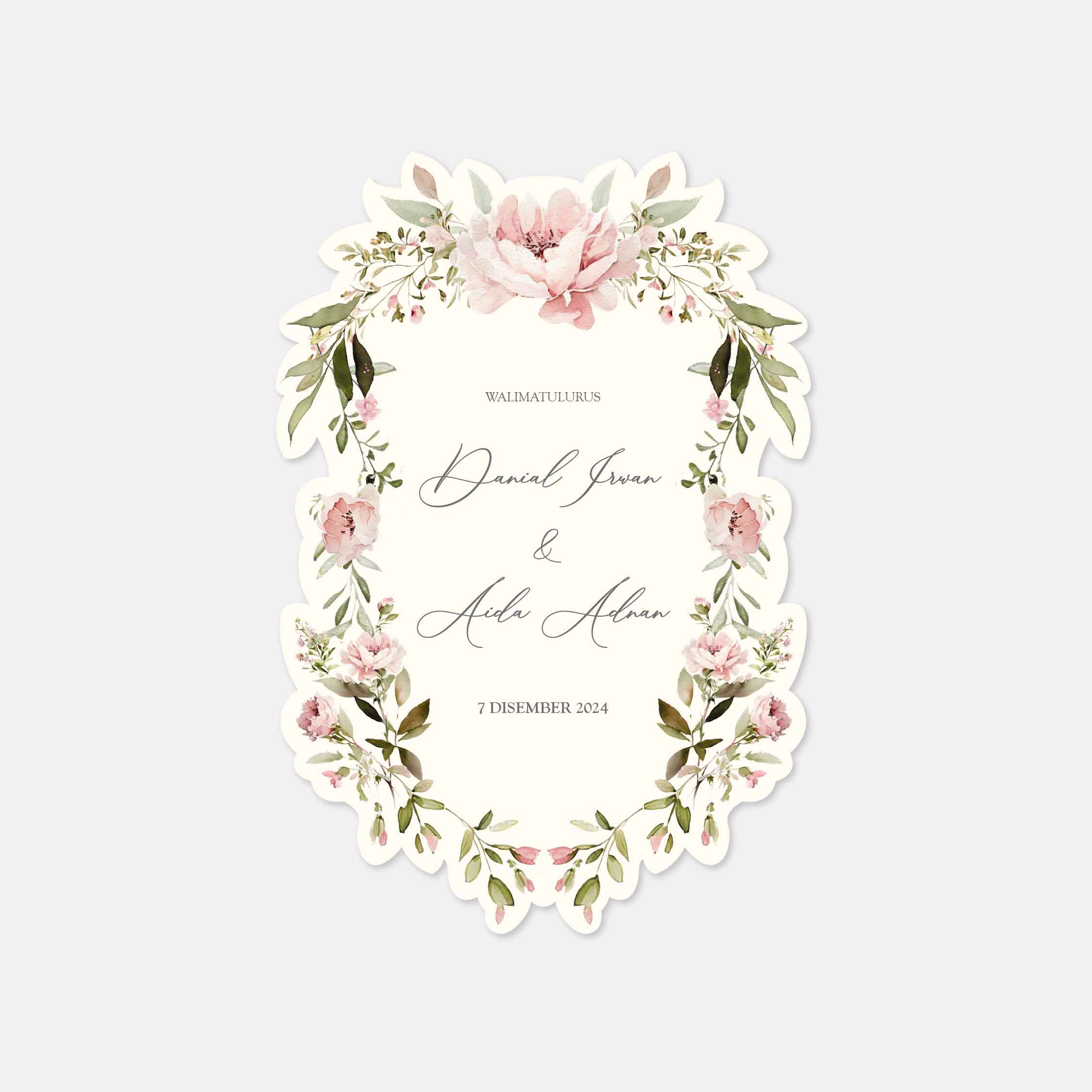 Fancy Shaped Wedding Invitation