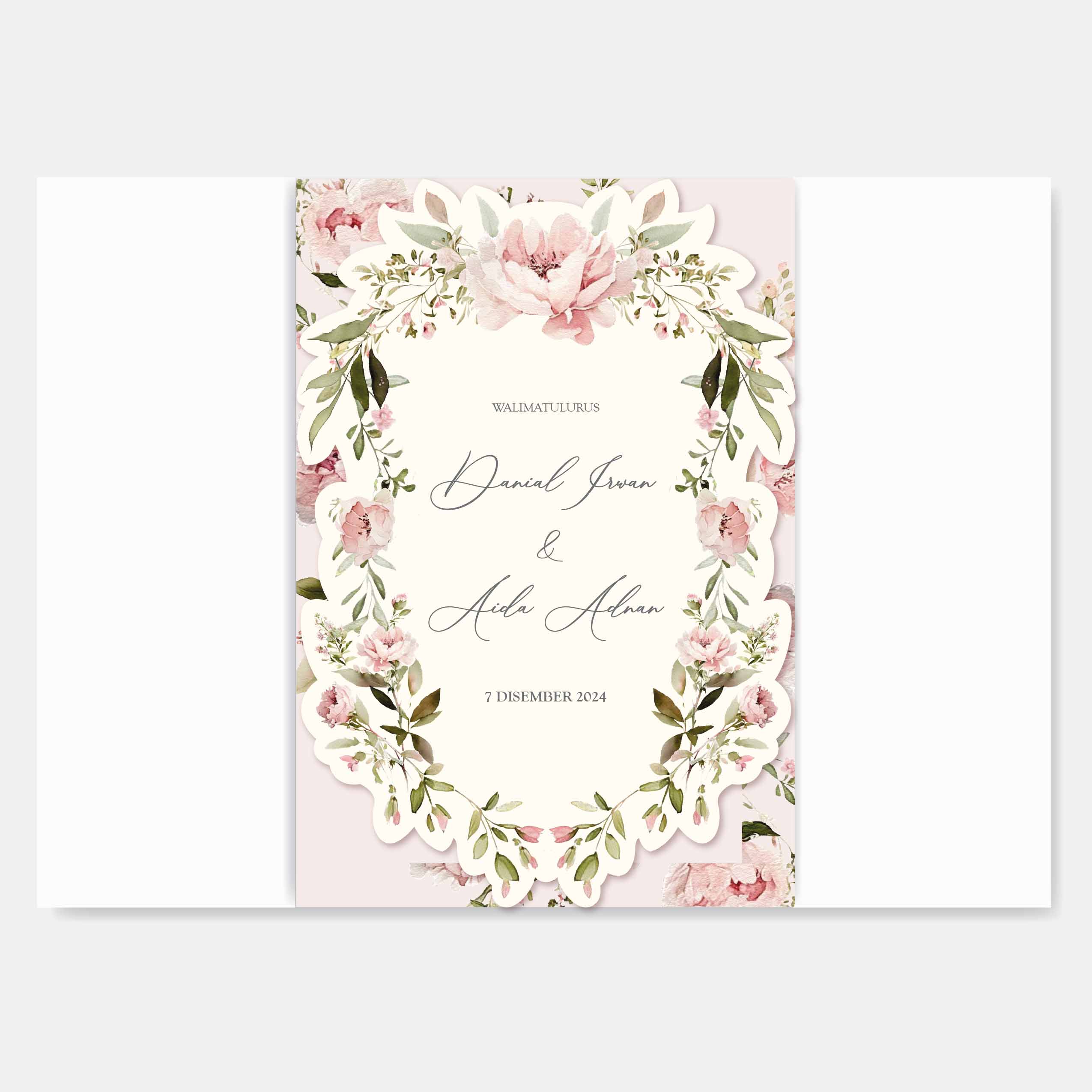 Fancy Shaped Wedding Invitation