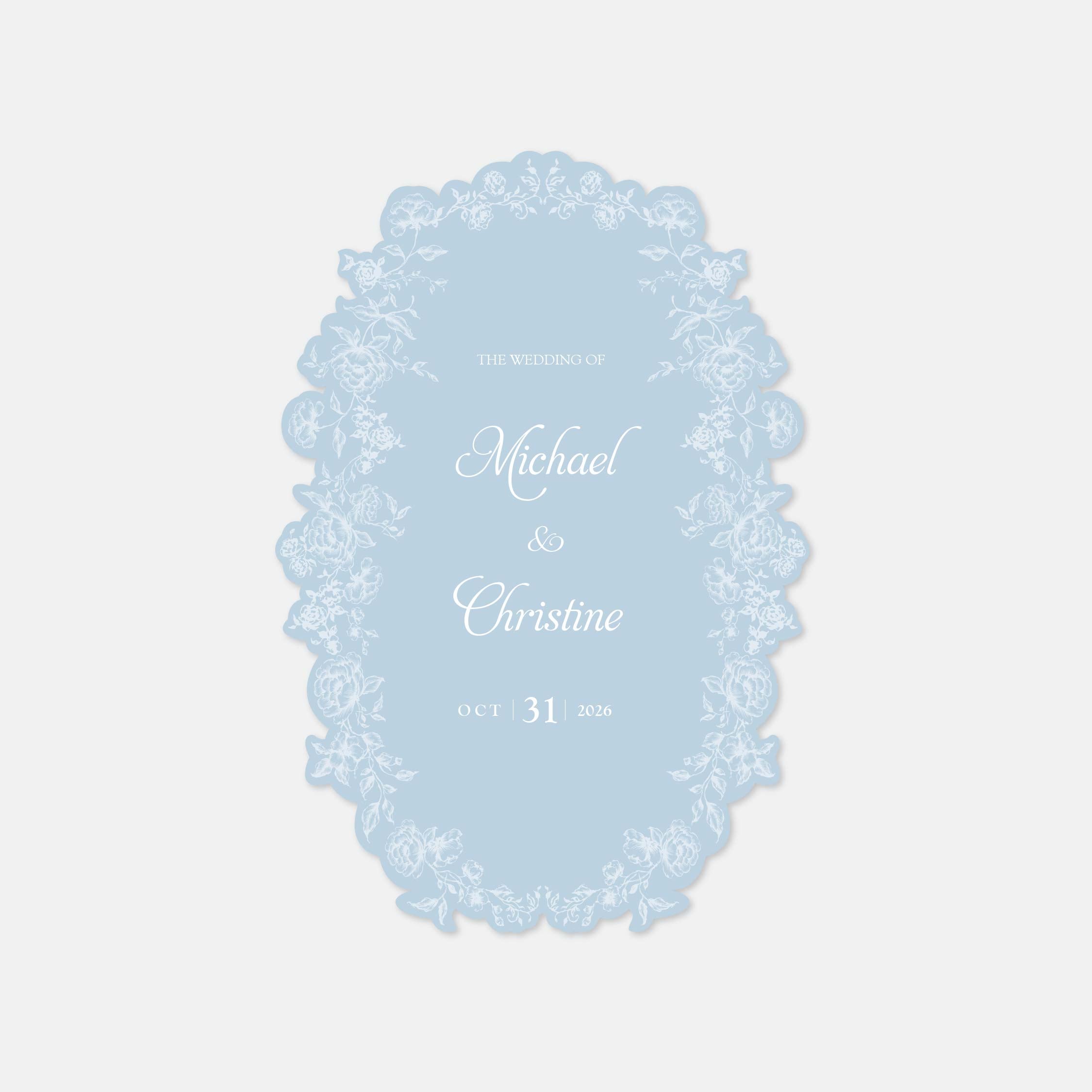 Fancy Shaped Wedding Invitation