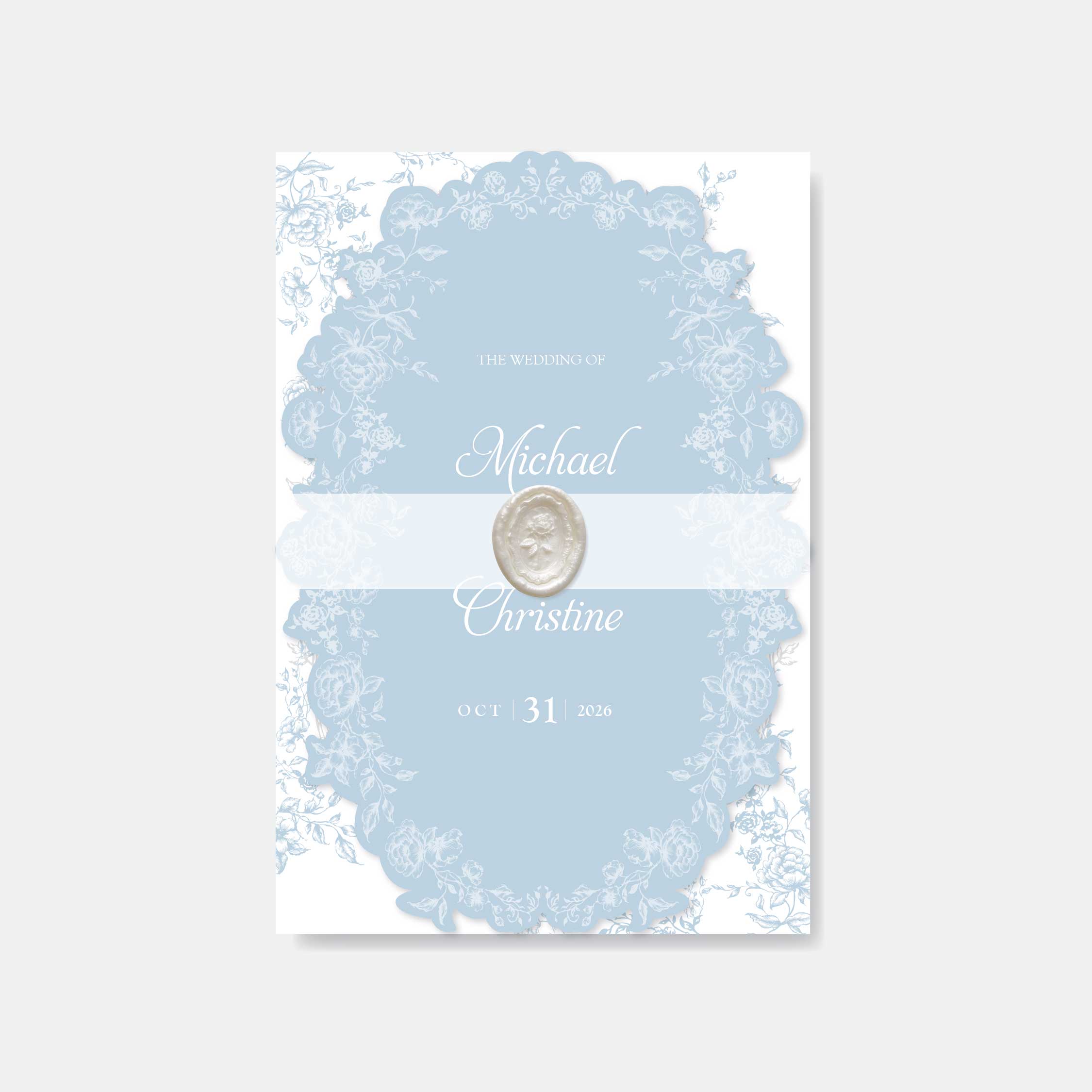Fancy Shaped Wedding Invitation