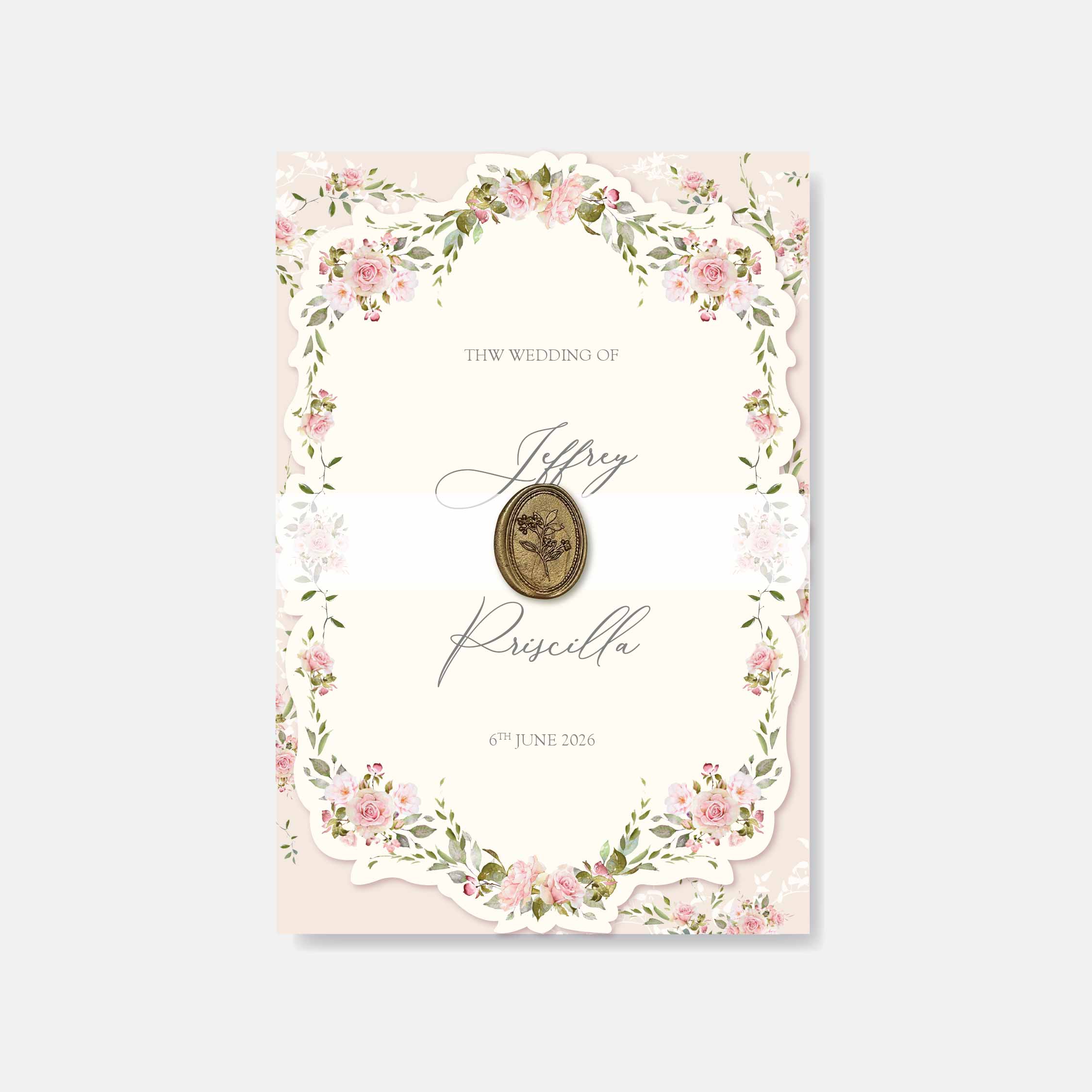 Fancy Shaped Wedding Invitation