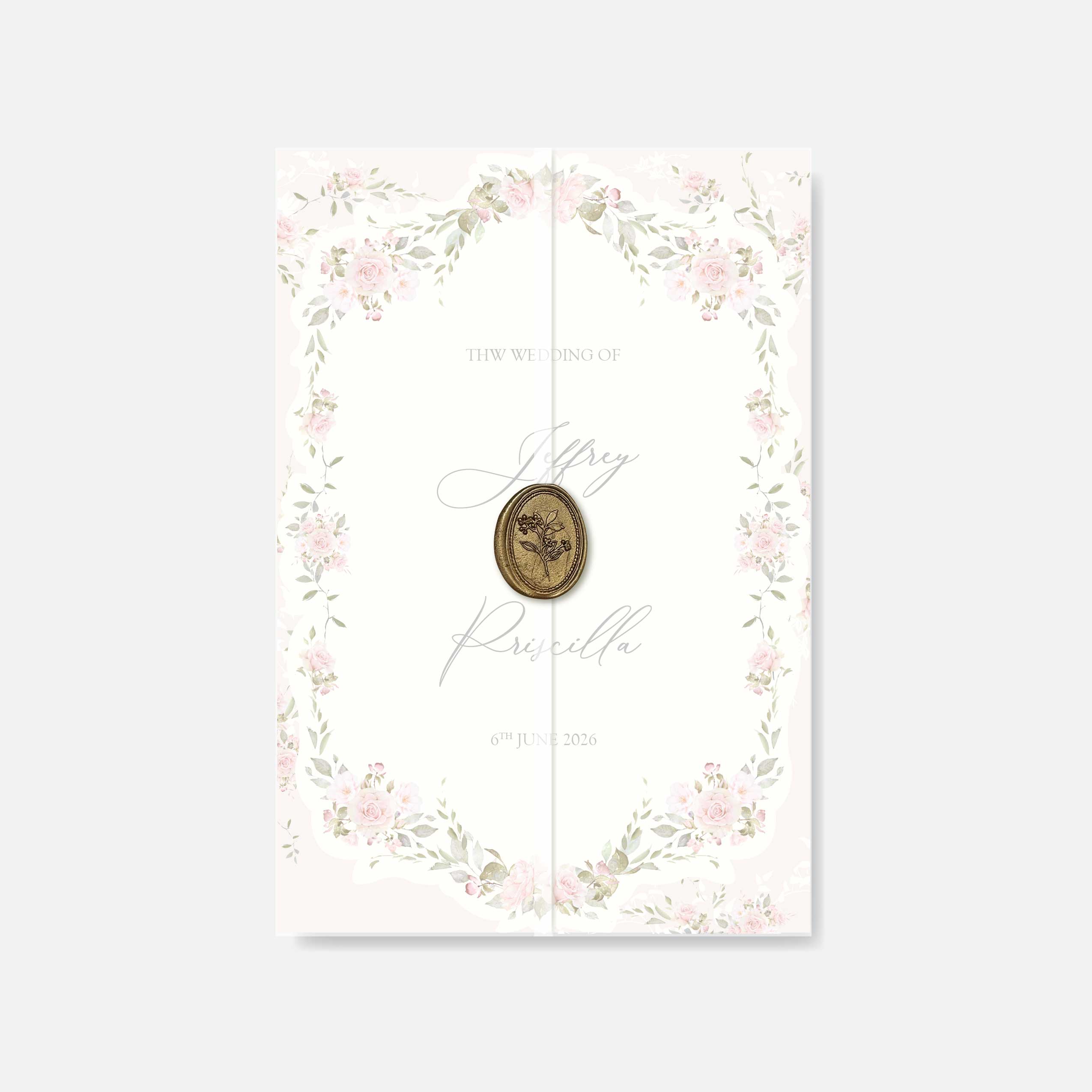 Fancy Shaped Wedding Invitation