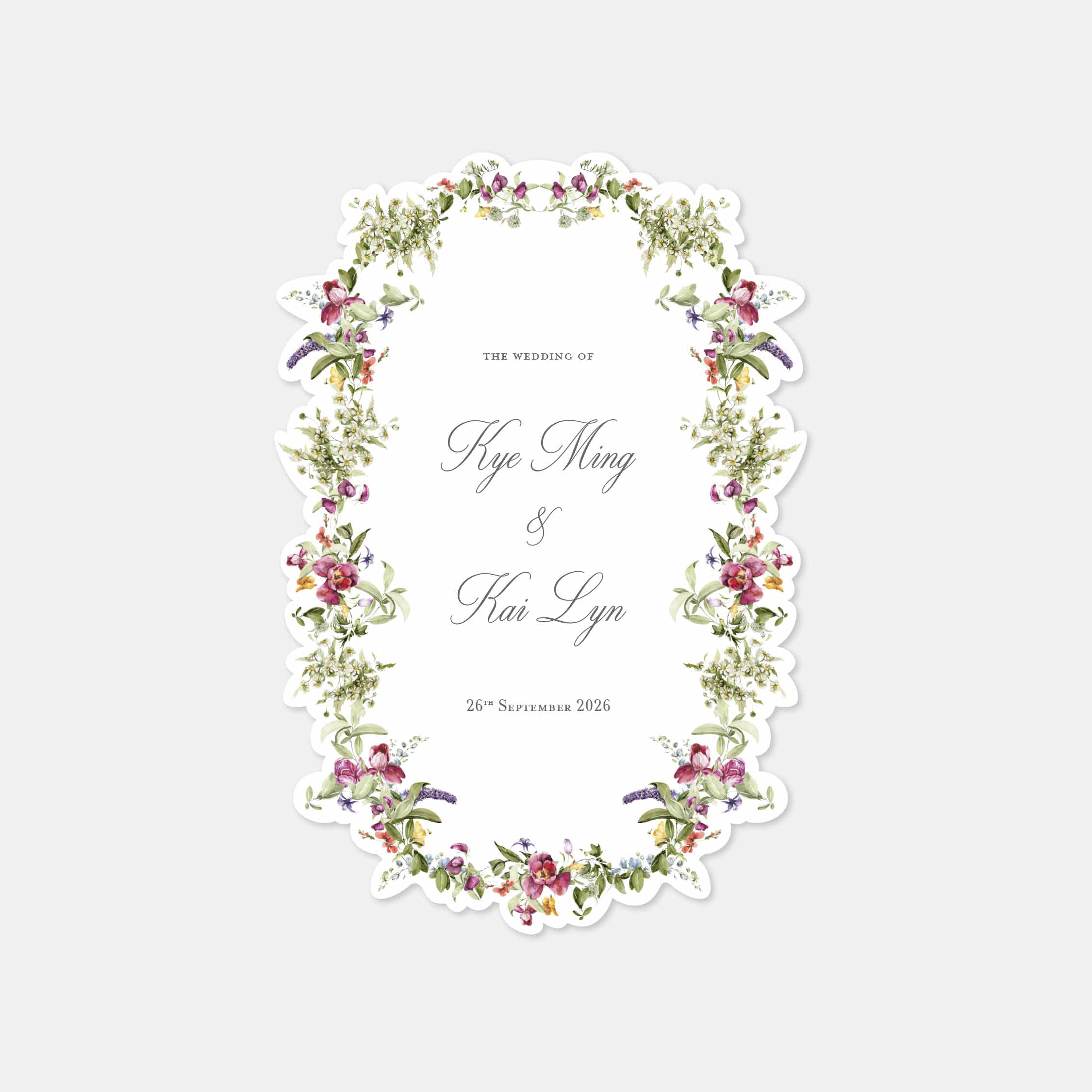 Fancy Shaped Wedding Invitation