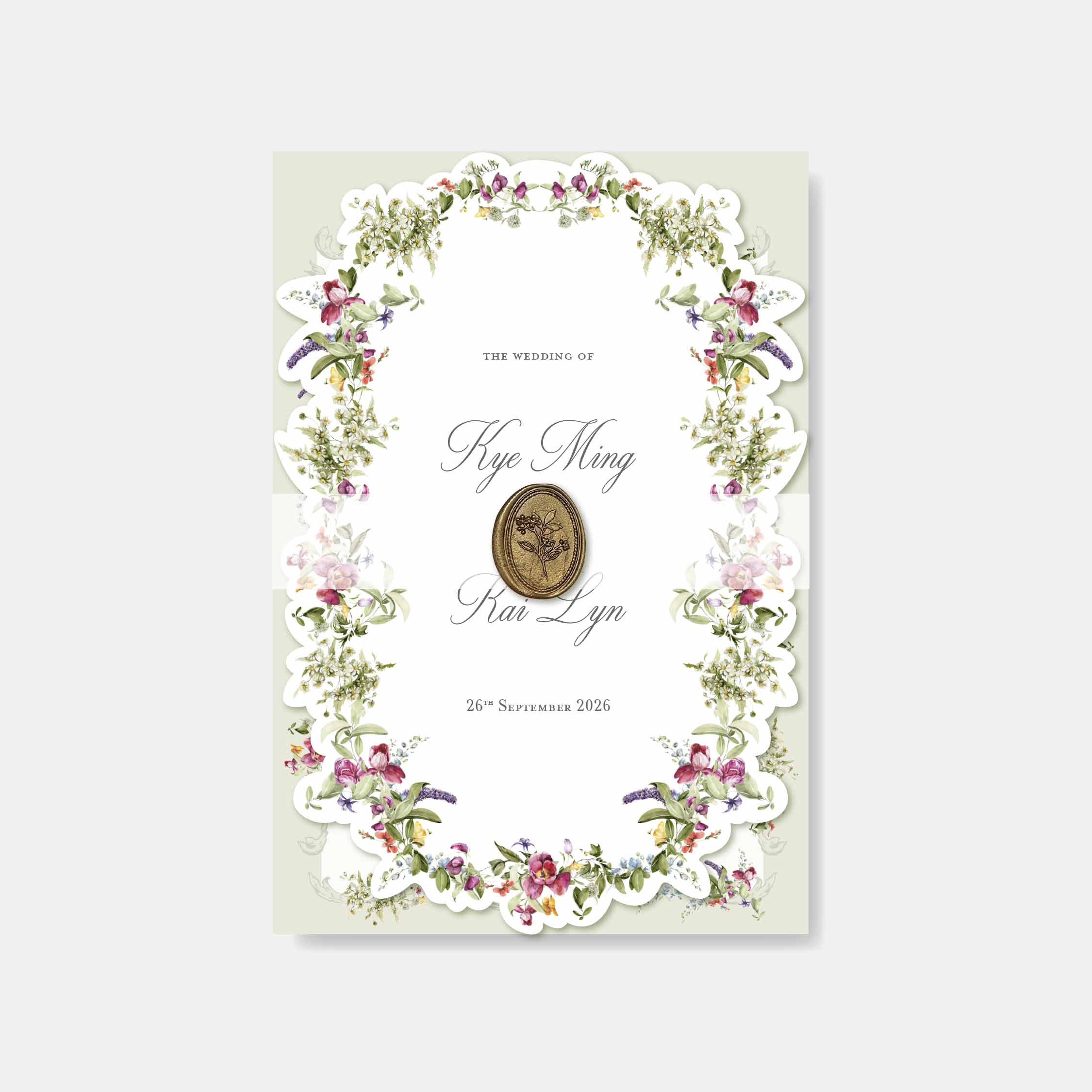 Fancy Shaped Wedding Invitation