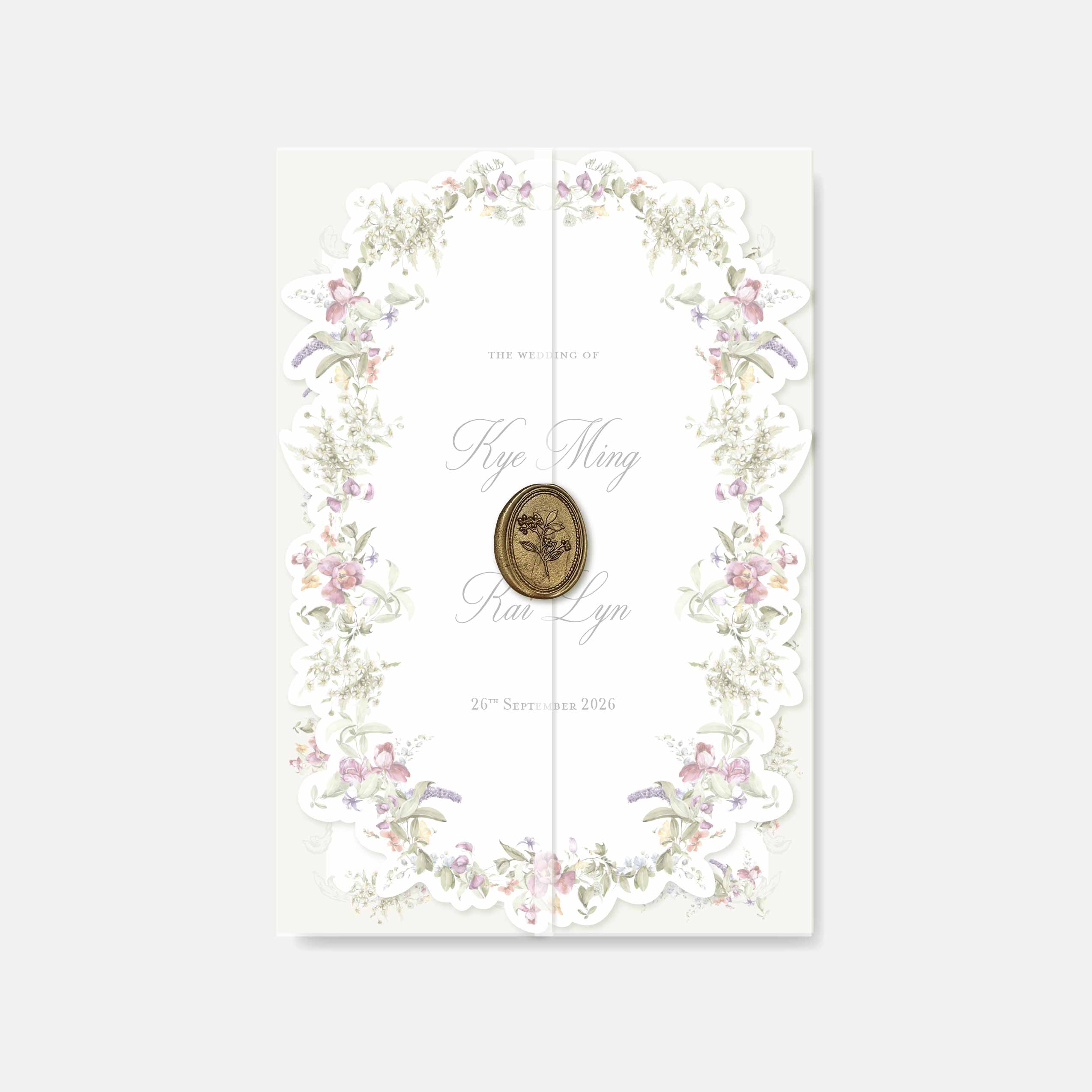 Fancy Shaped Wedding Invitation
