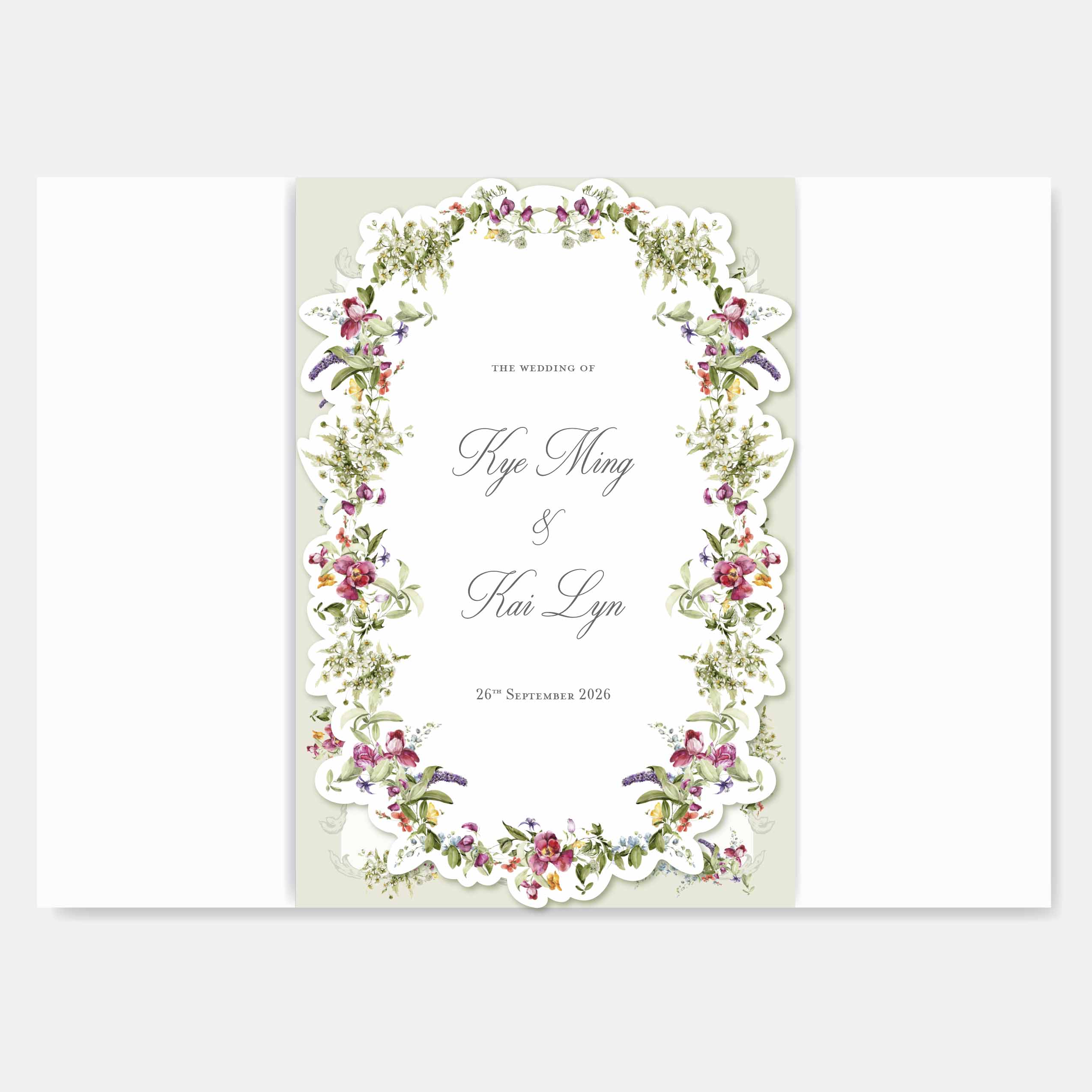 Fancy Shaped Wedding Invitation