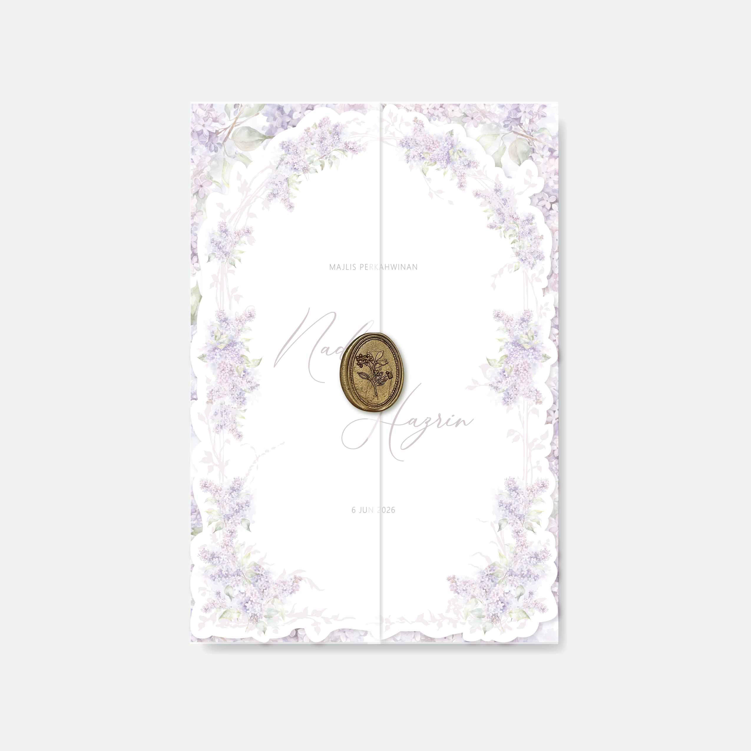 Fancy Shaped Wedding Invitation
