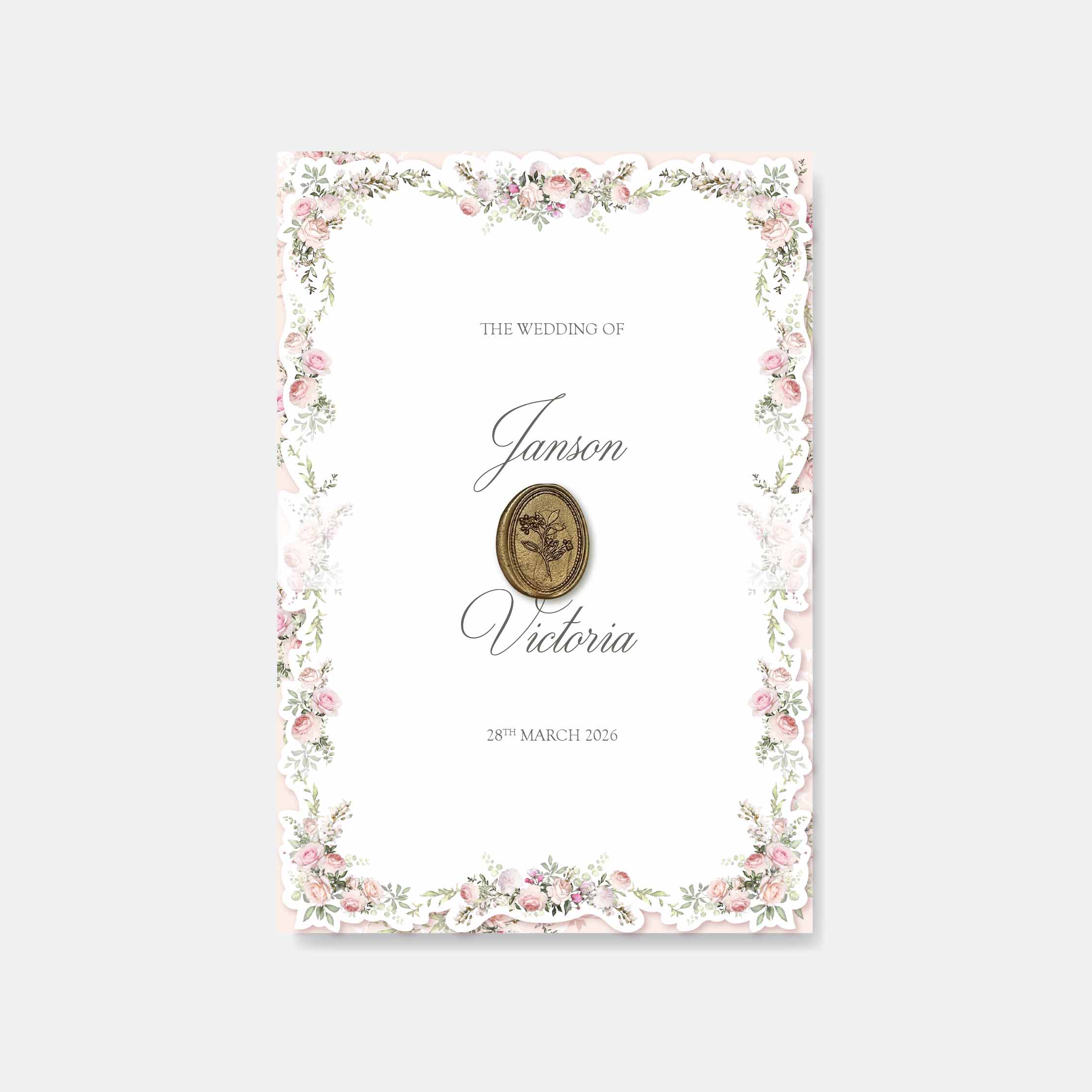Fancy Shaped Wedding Invitation