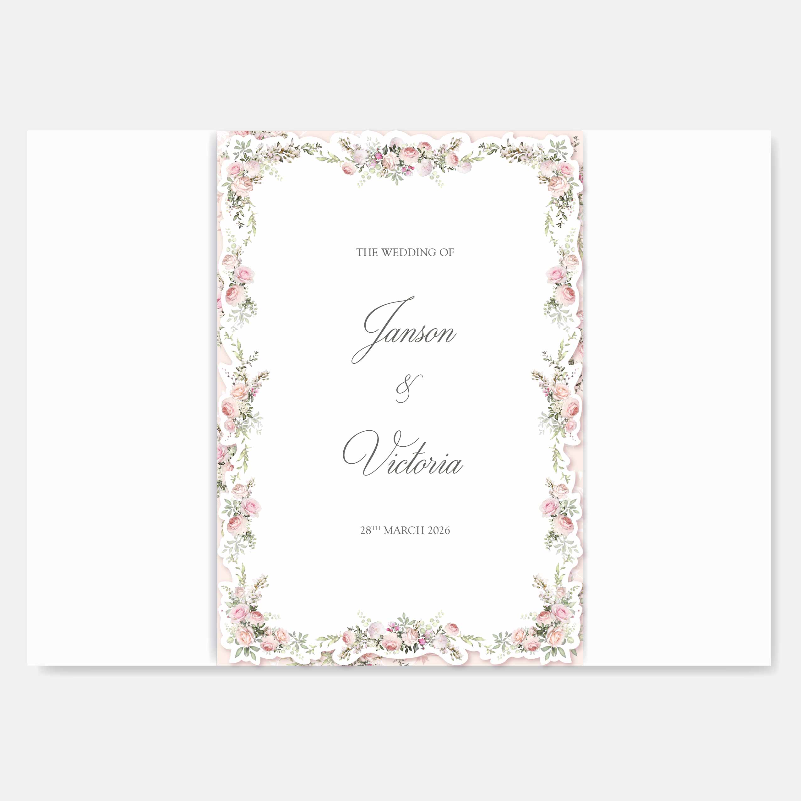 Fancy Shaped Wedding Invitation