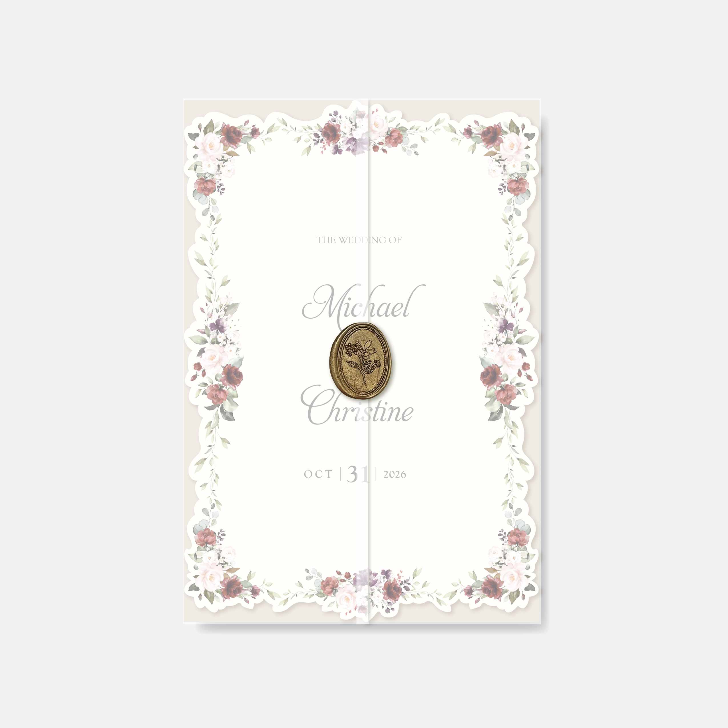 Fancy Shaped Wedding Invitation