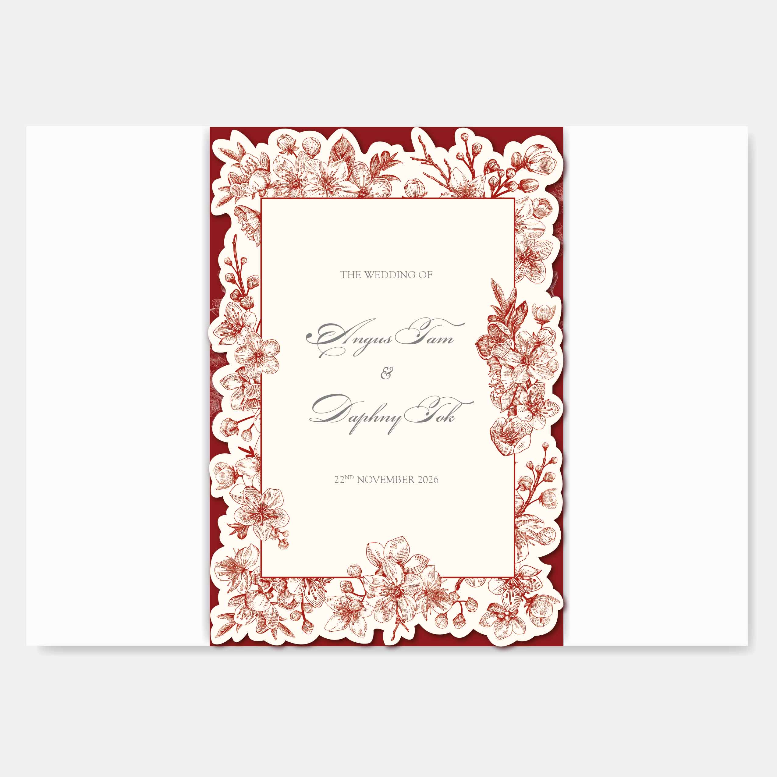 Fancy Shaped Wedding Invitation