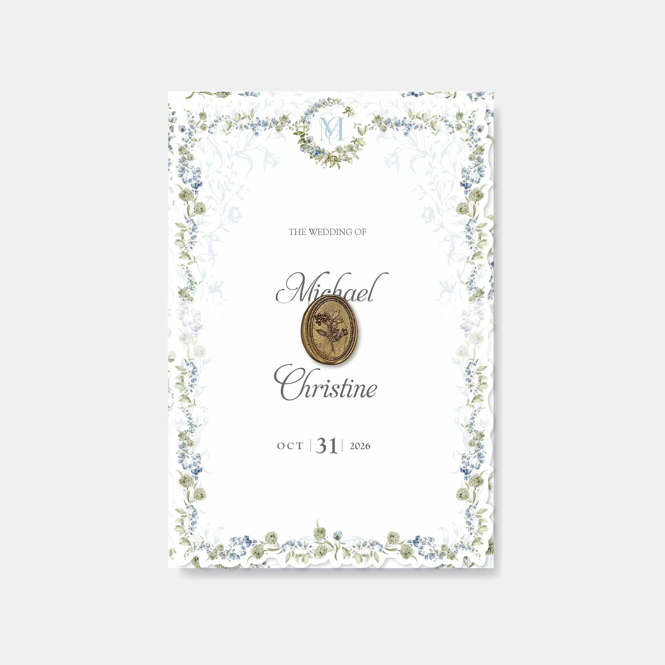Fancy Shaped Wedding Invitation