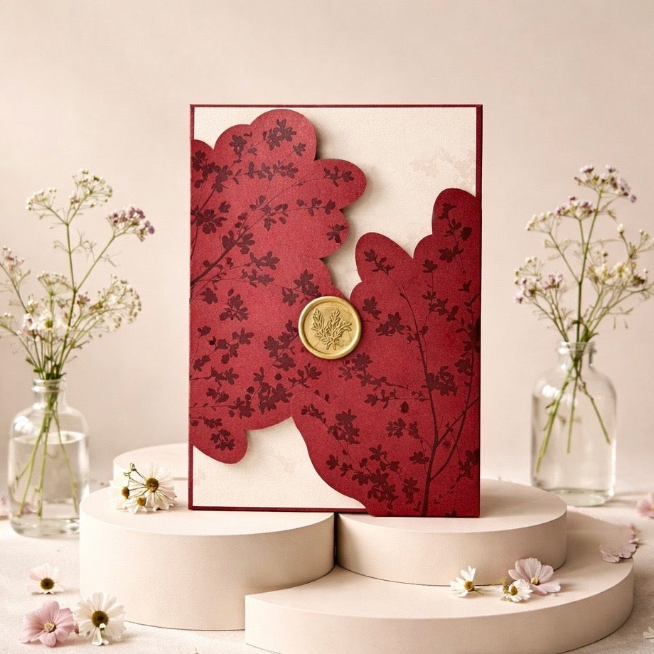 Fancy Shaped Wedding Invitation