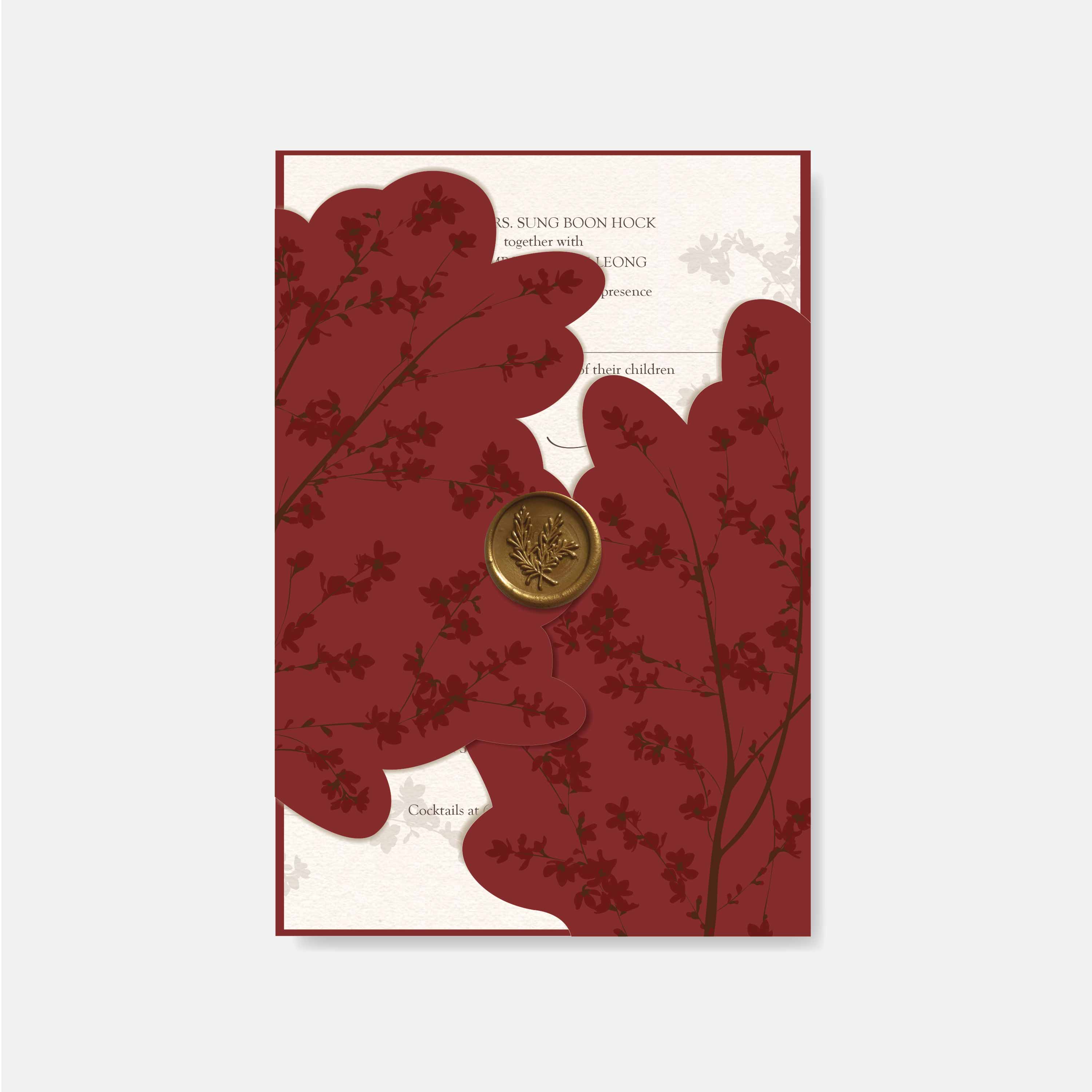 Fancy Shaped Wedding Invitation