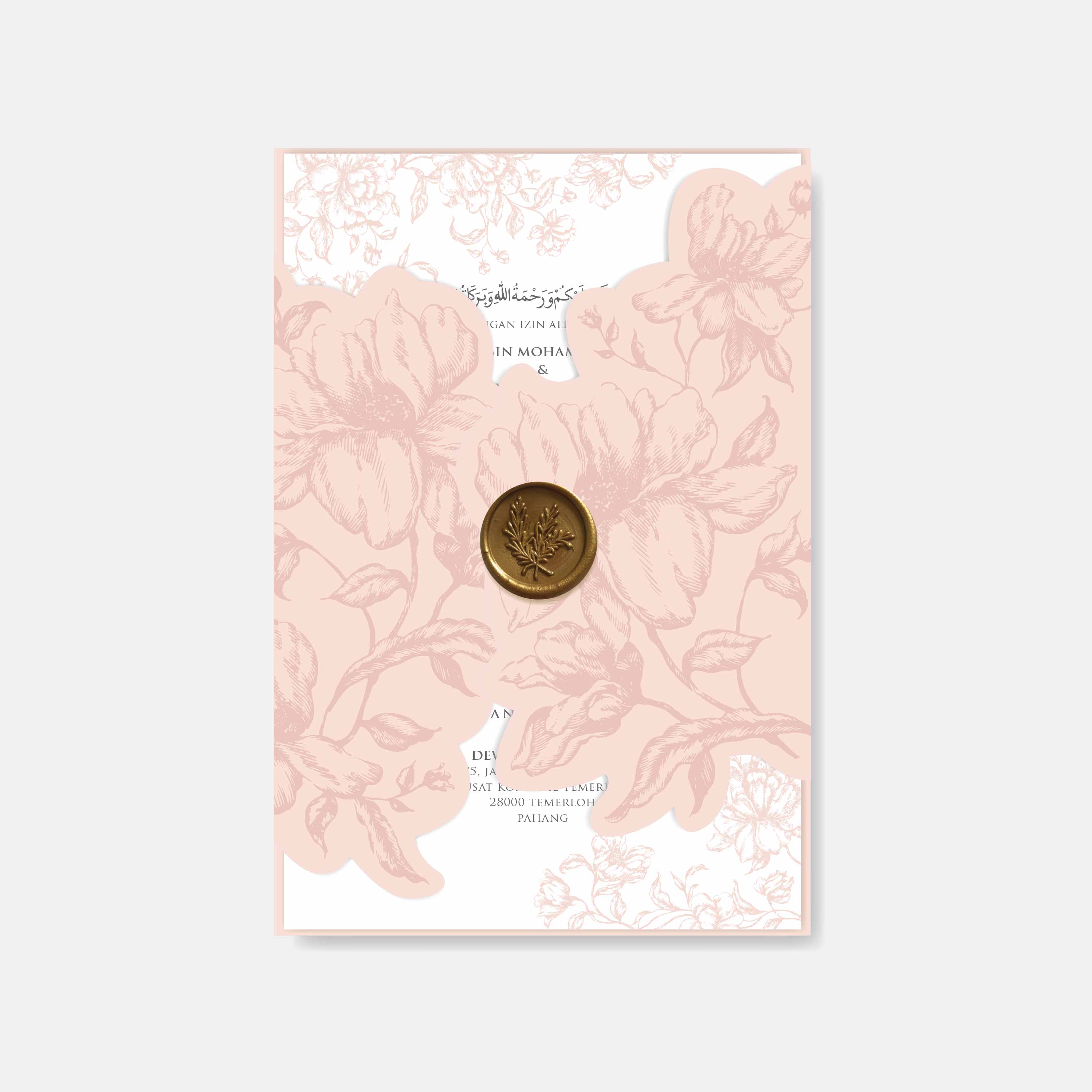 Fancy Shaped Wedding Invitation