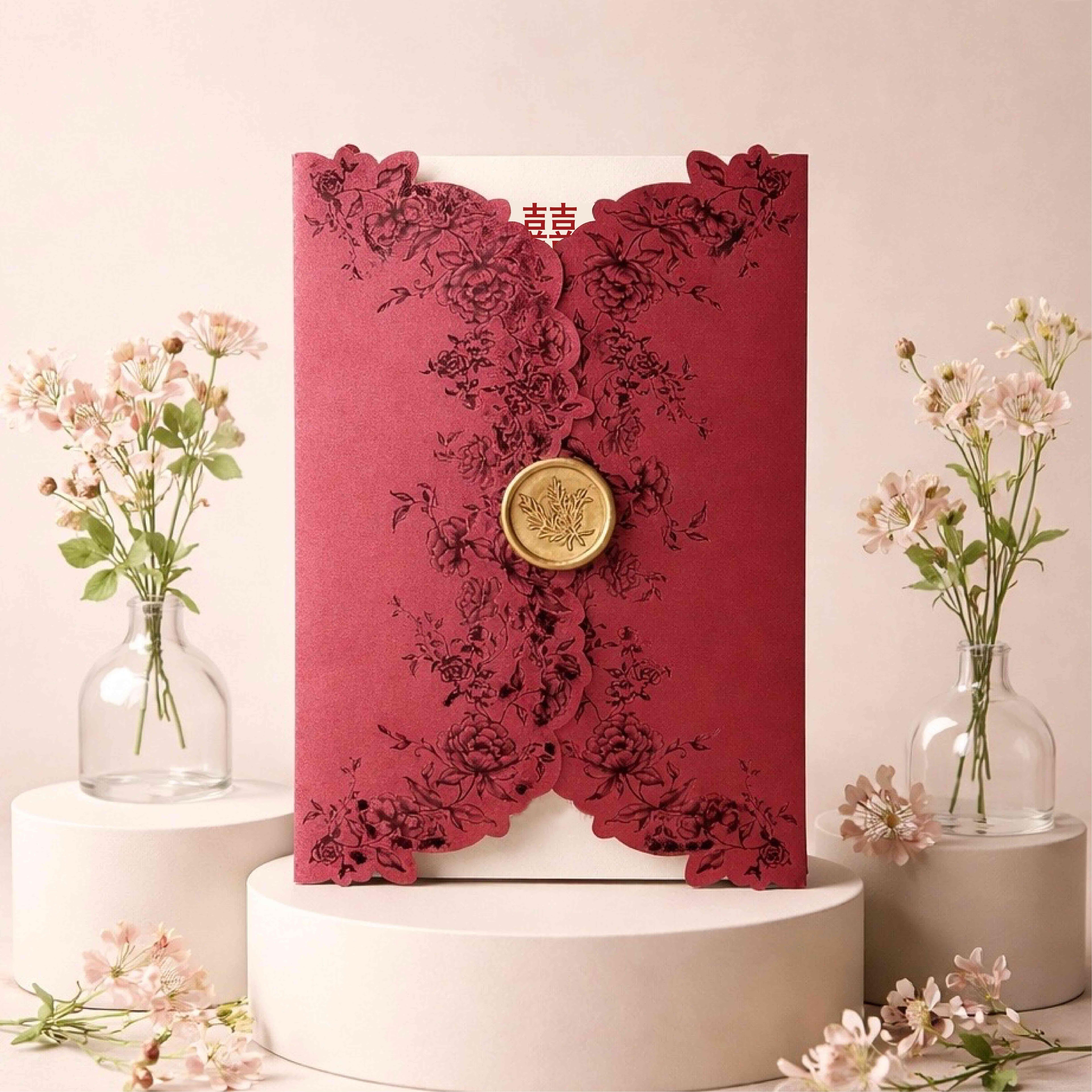 Fancy Shaped Wedding Invitation