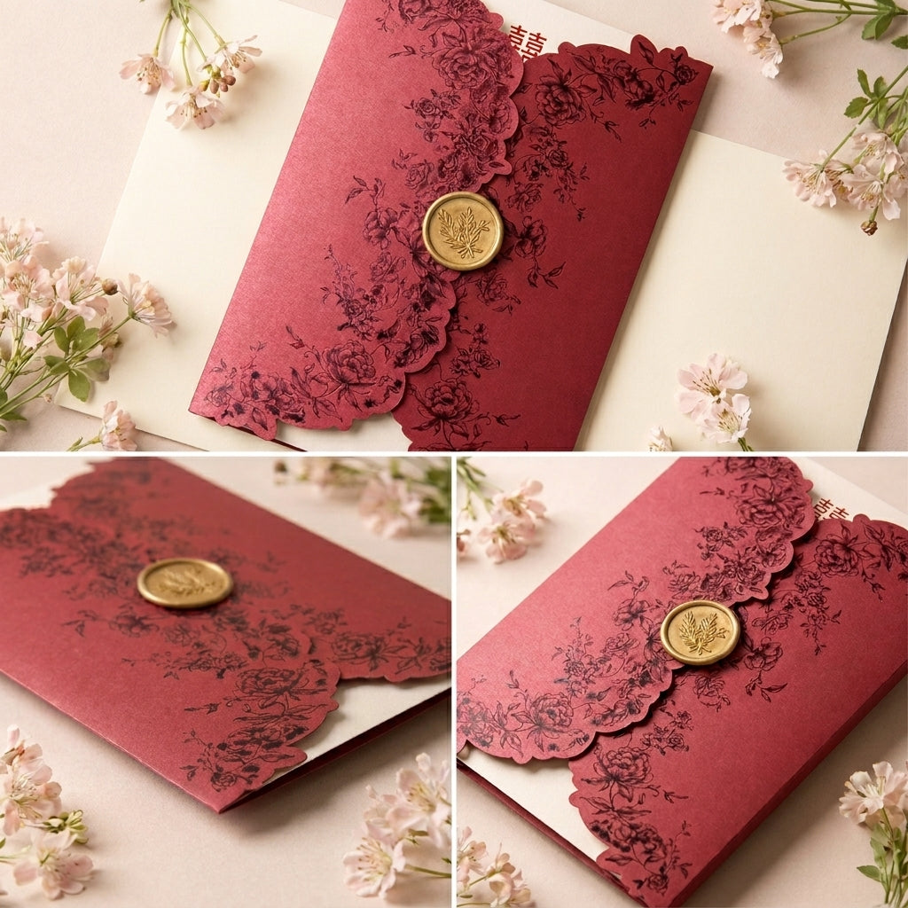 Fancy Shaped Wedding Invitation