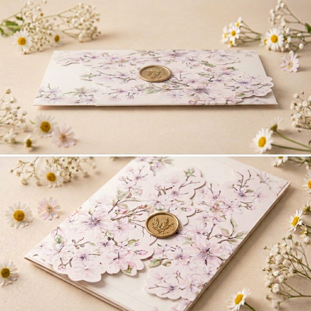 Fancy Shaped Wedding Invitation