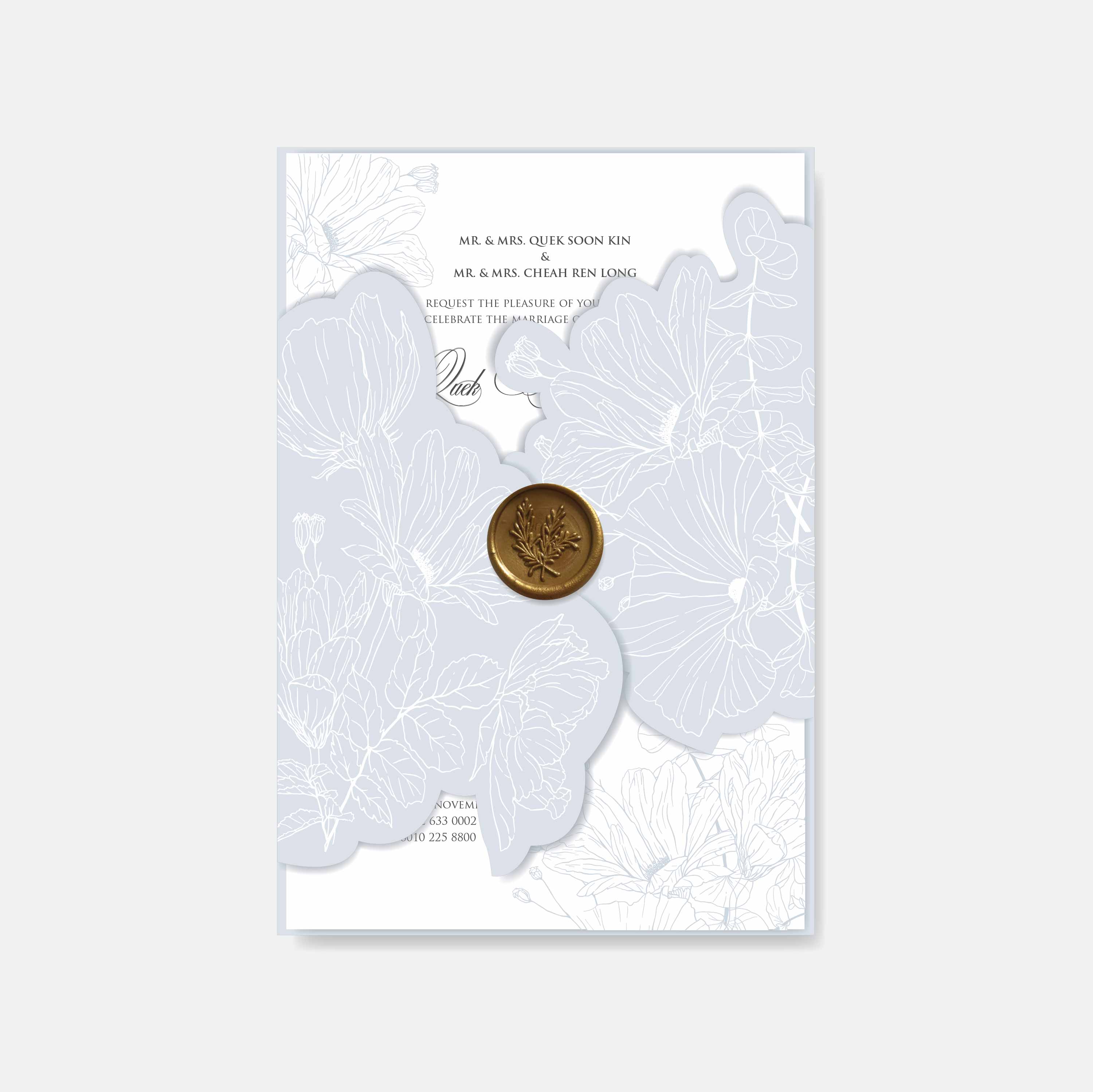Fancy Shaped Wedding Invitation