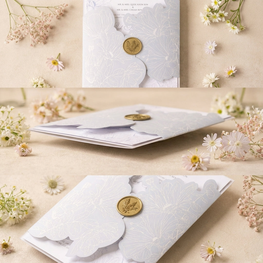 Fancy Shaped Wedding Invitation