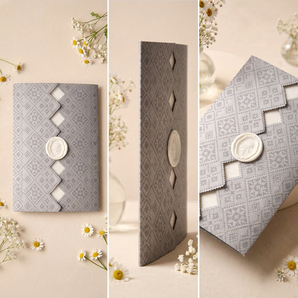 Fancy Shaped Wedding Invitation