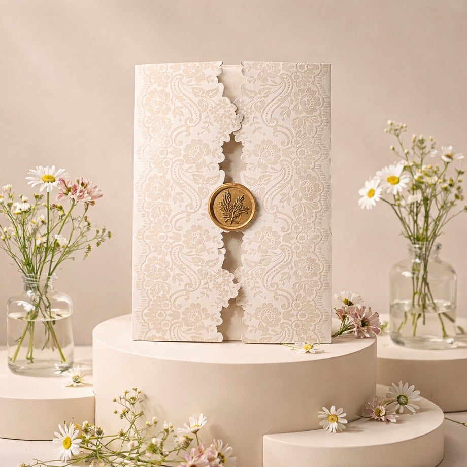 Fancy Shaped Wedding Invitation