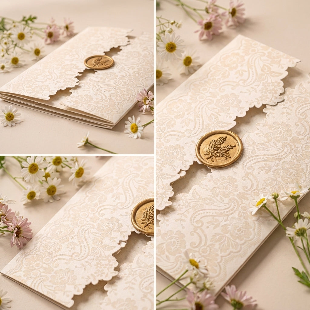 Fancy Shaped Wedding Invitation