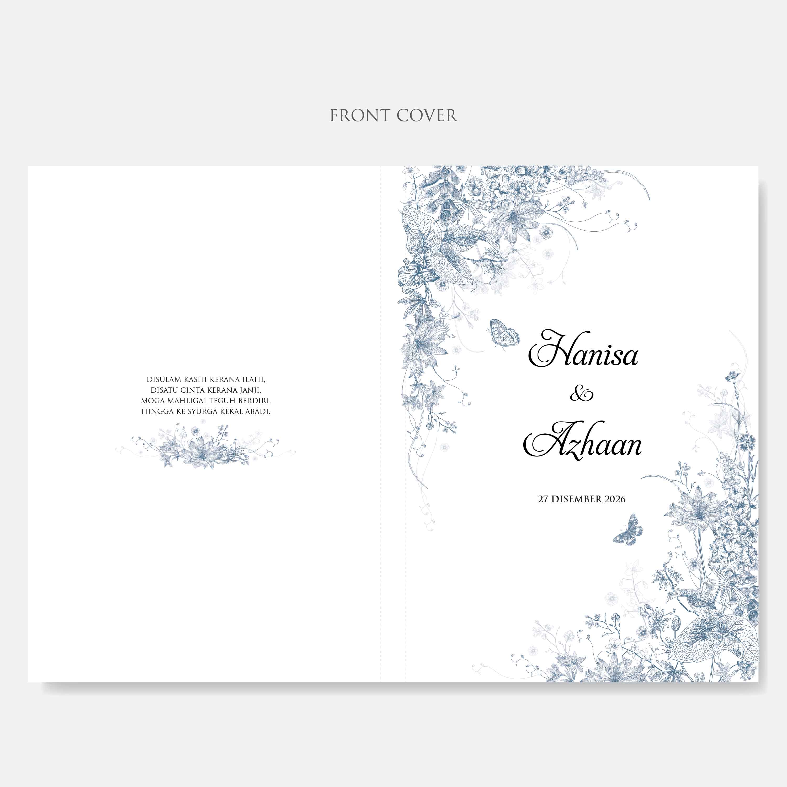 Premium Hardcover Wedding Invitation - Paperose Wedding