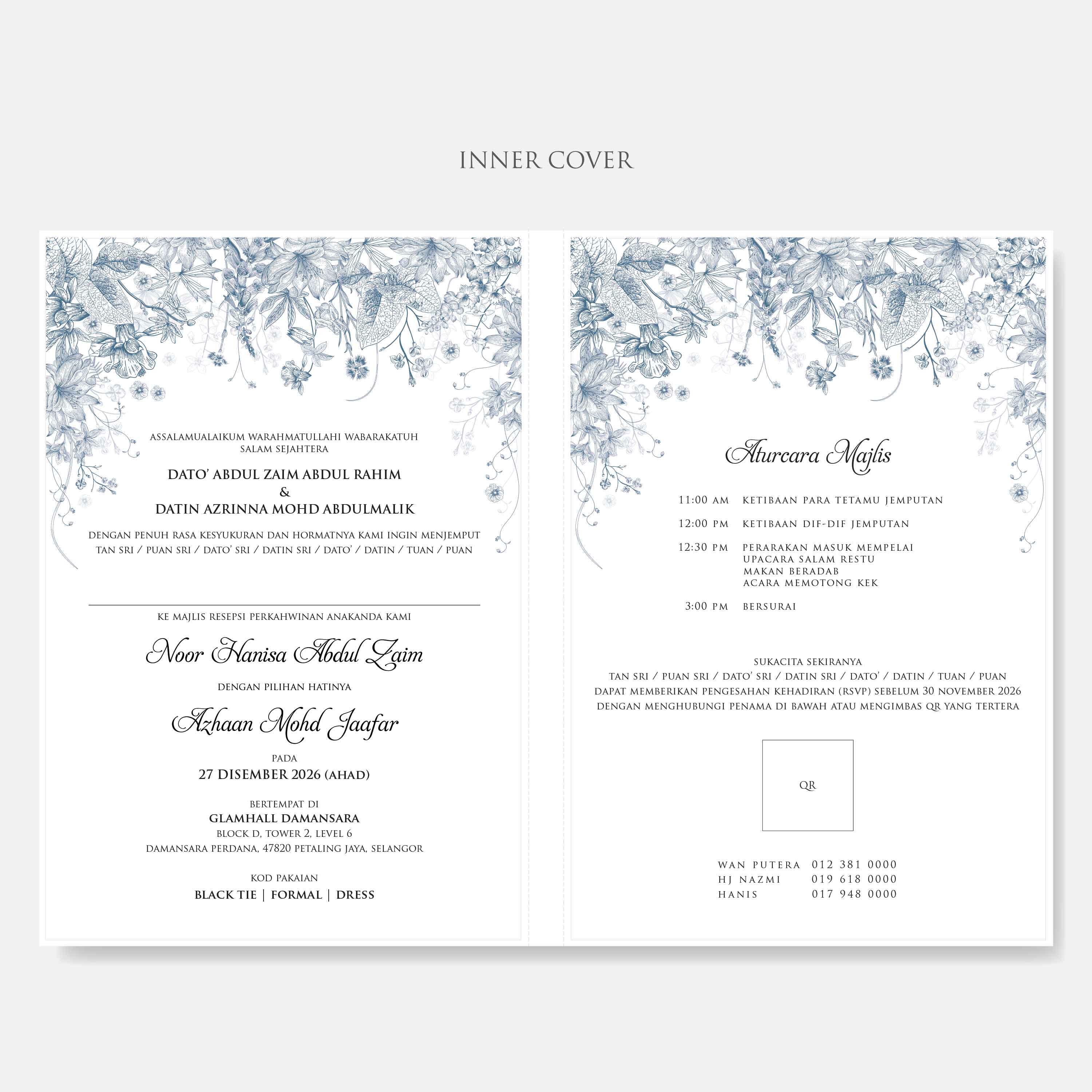 Premium Hardcover Wedding Invitation - Paperose Wedding