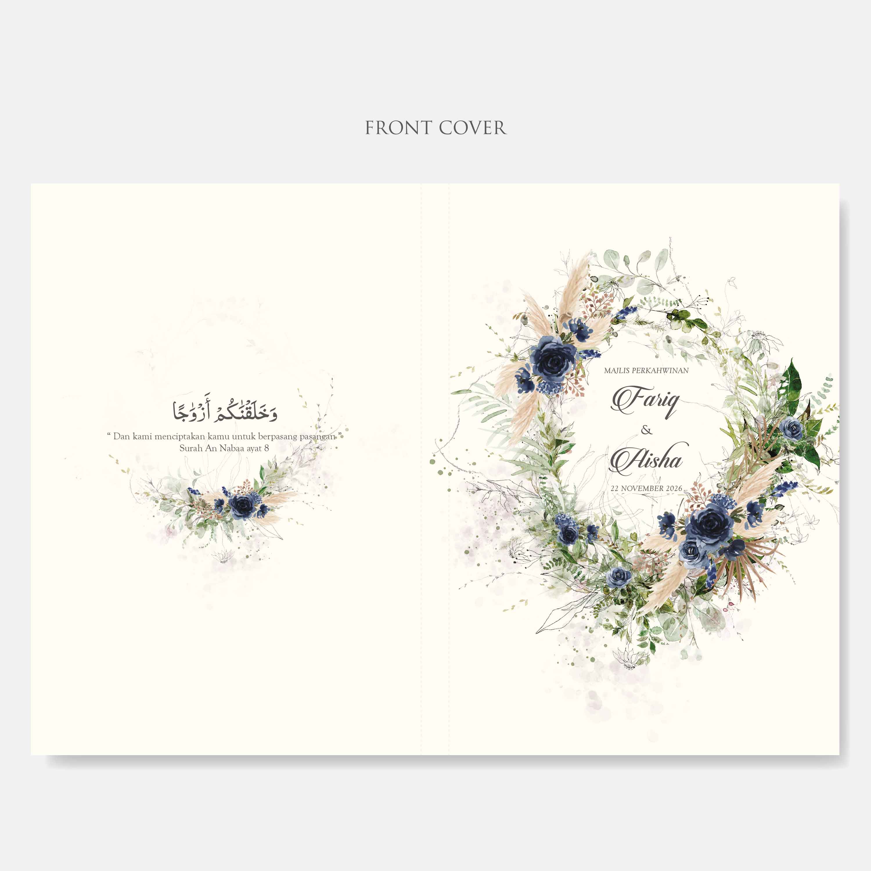 Premium Hardcover Wedding Invitation - Paperose Wedding