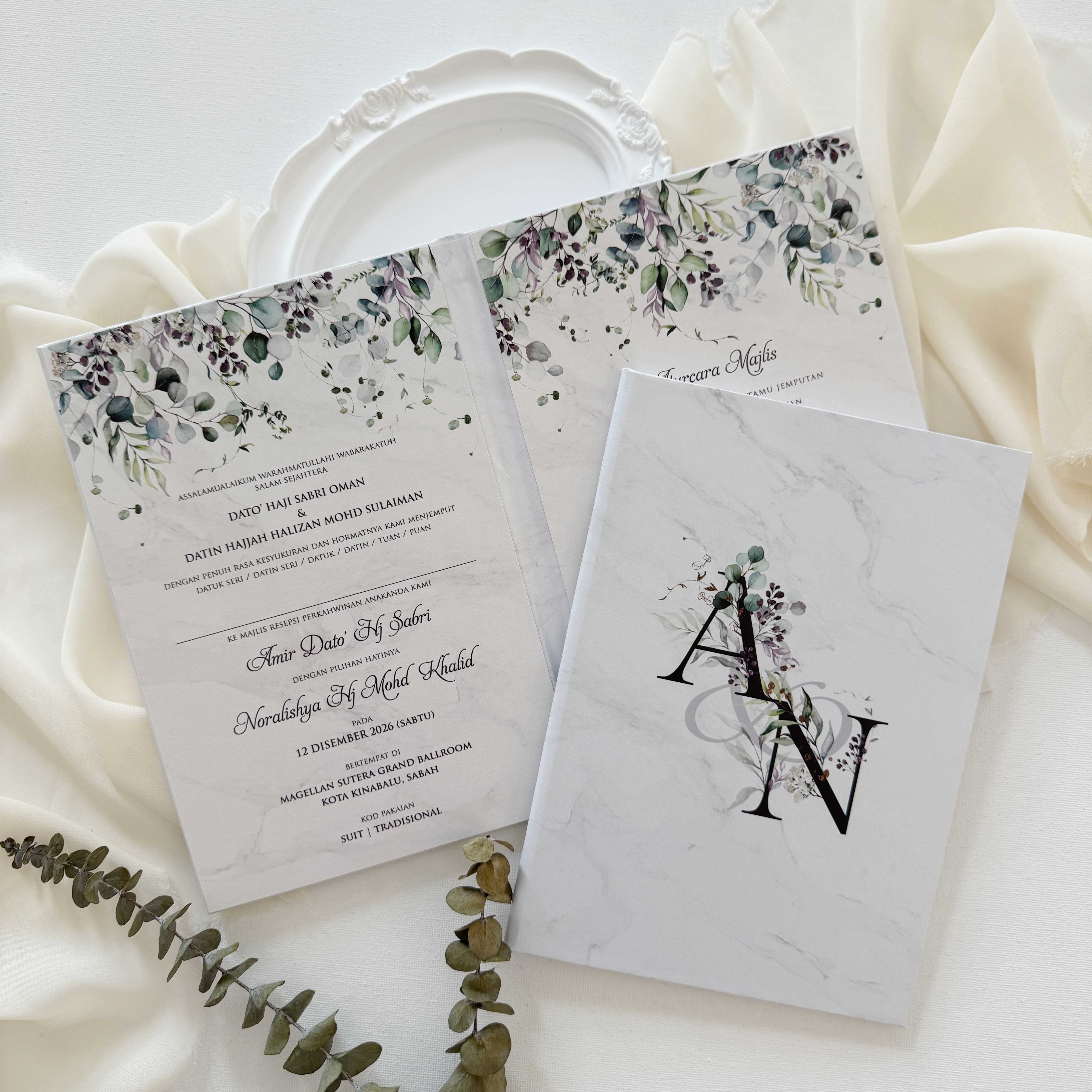 Premium Hardcover Wedding Invitation - Paperose Wedding