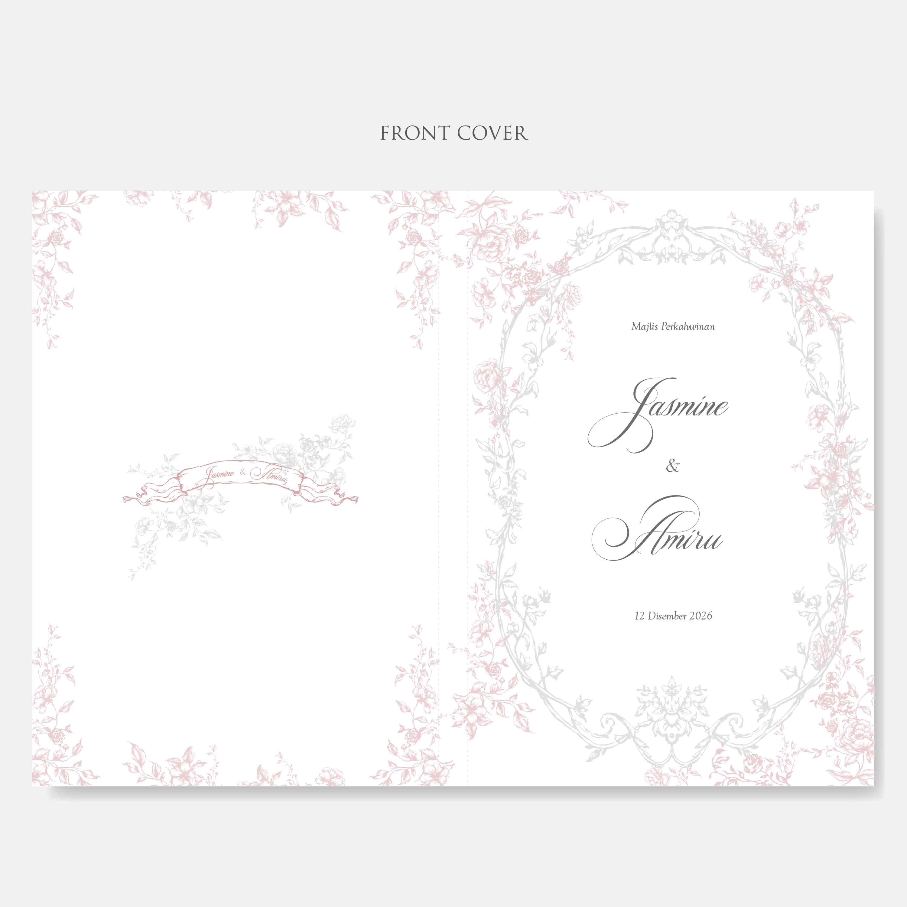 Premium Hardcover Wedding Invitation - Paperose Wedding