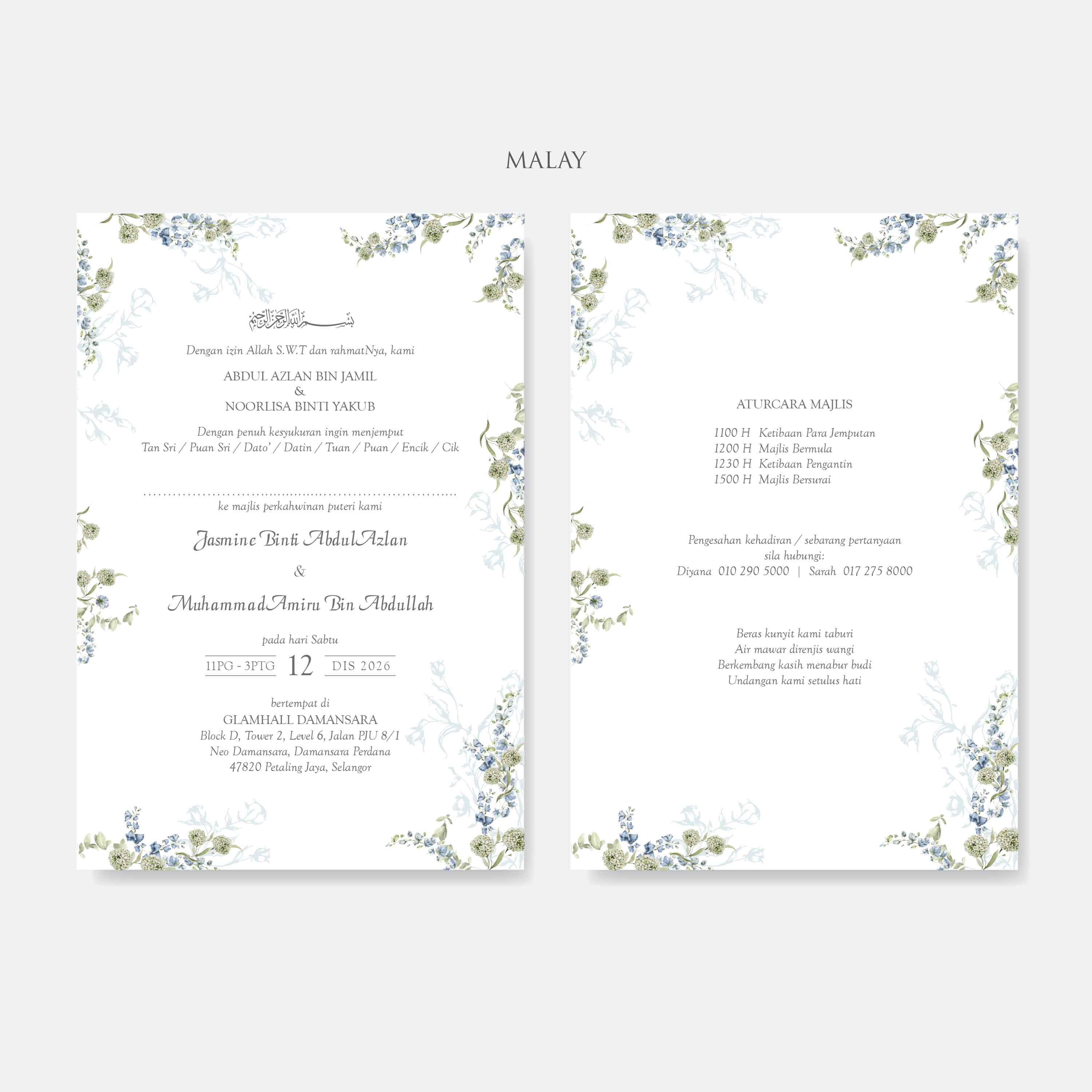 Premium Hardcover Wedding Invitation - Paperose Wedding