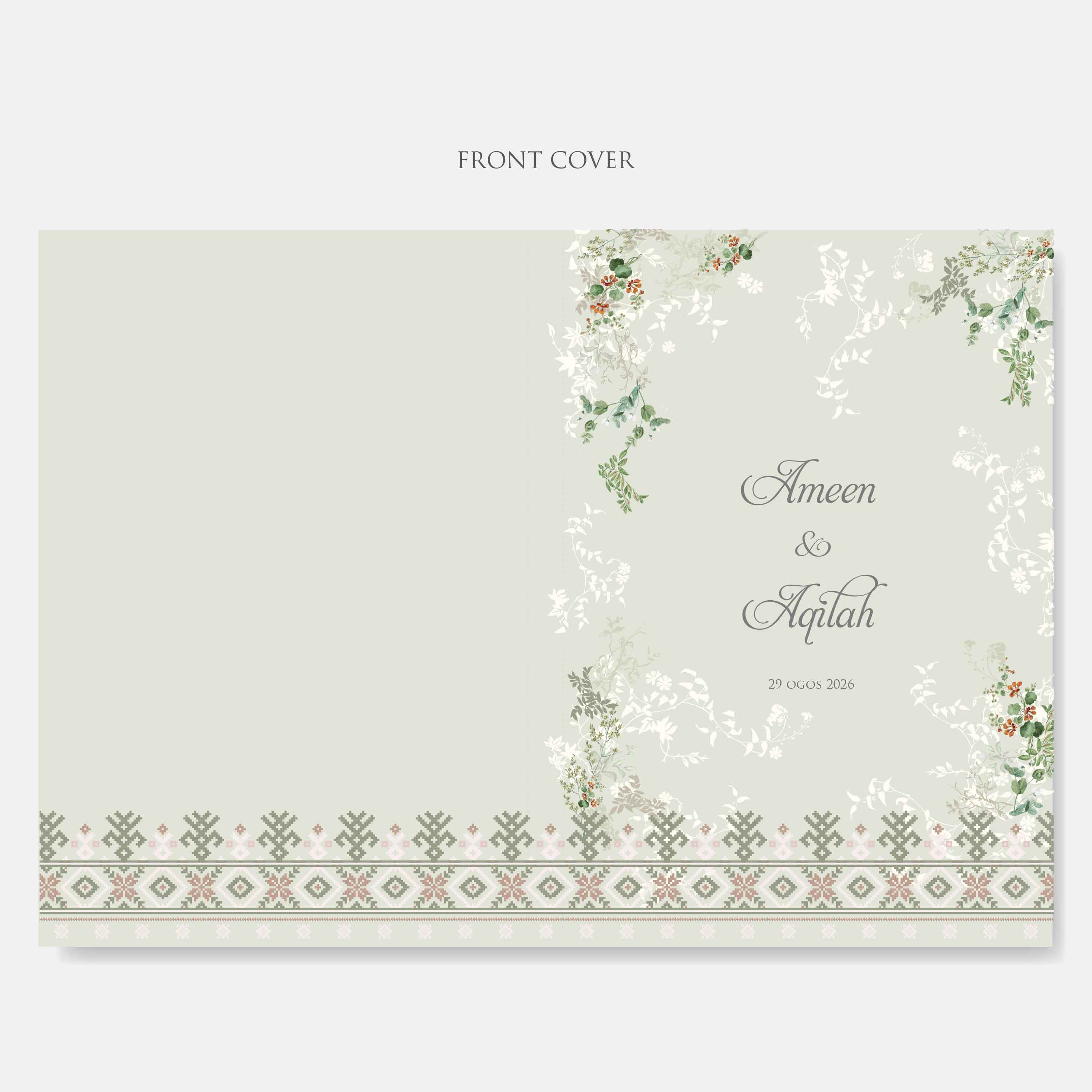 Premium Hardcover Wedding Invitation - Paperose Wedding