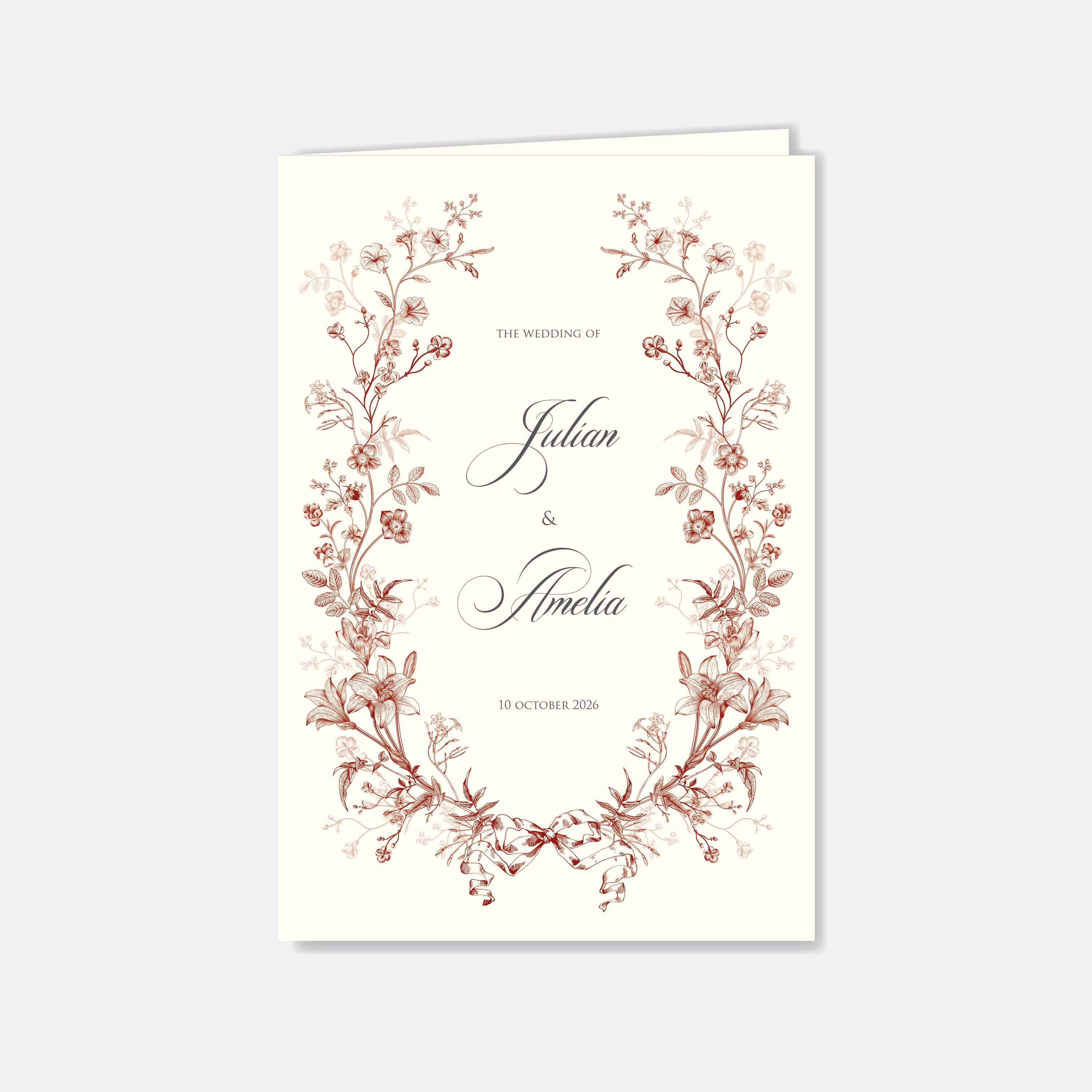 Premium Hardcover Wedding Invitation - Paperose Wedding