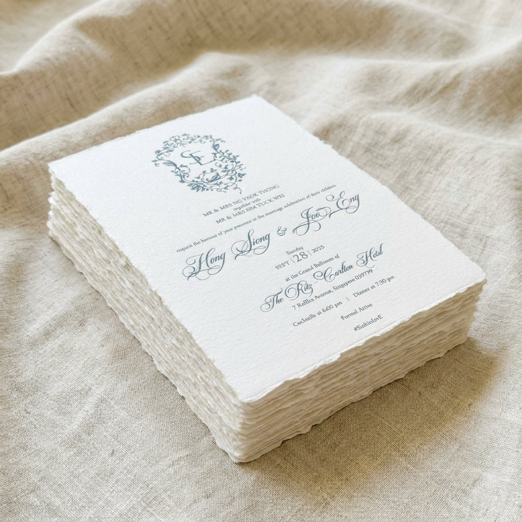 Handmade Paper Wedding Invitation