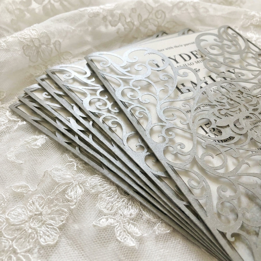 Search from thousands of Royalty Laser Cut Wedding Invitations for your big day celebration