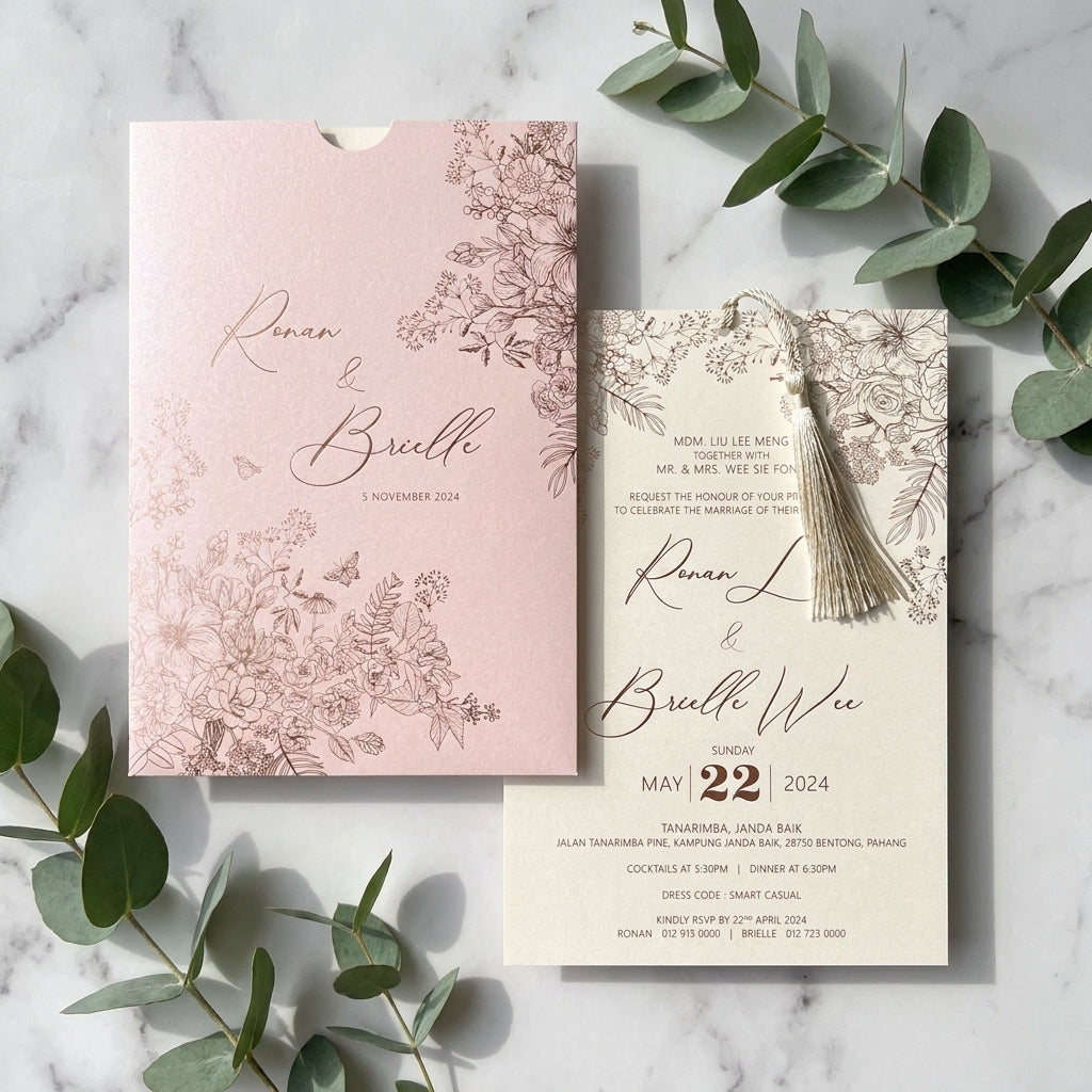 Pocket wedding invitations will not only impress your guests with its unmissable beauty, but they have also been cleverly designed to keep all of your wedding stationary in the one place.