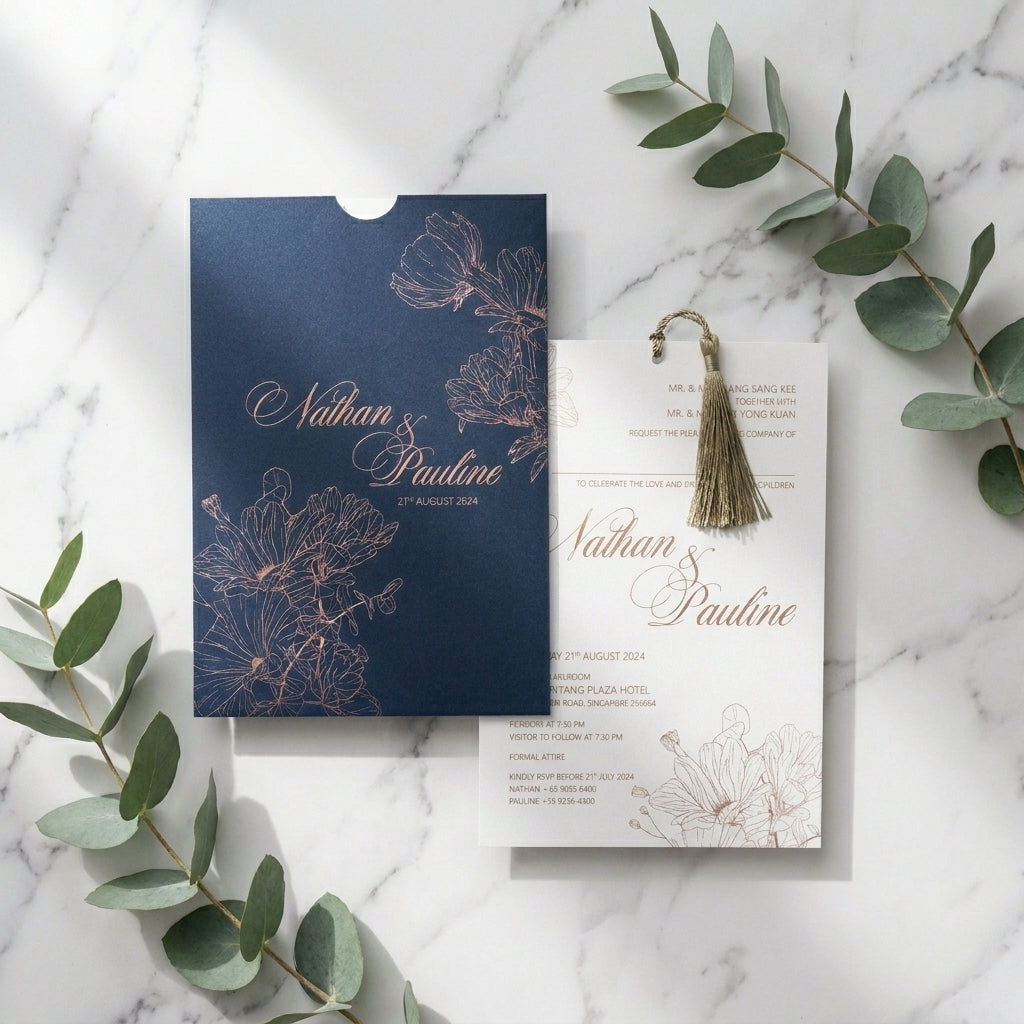 Pocket wedding invitations will not only impress your guests with its unmissable beauty, but they have also been cleverly designed to keep all of your wedding stationary in the one place.